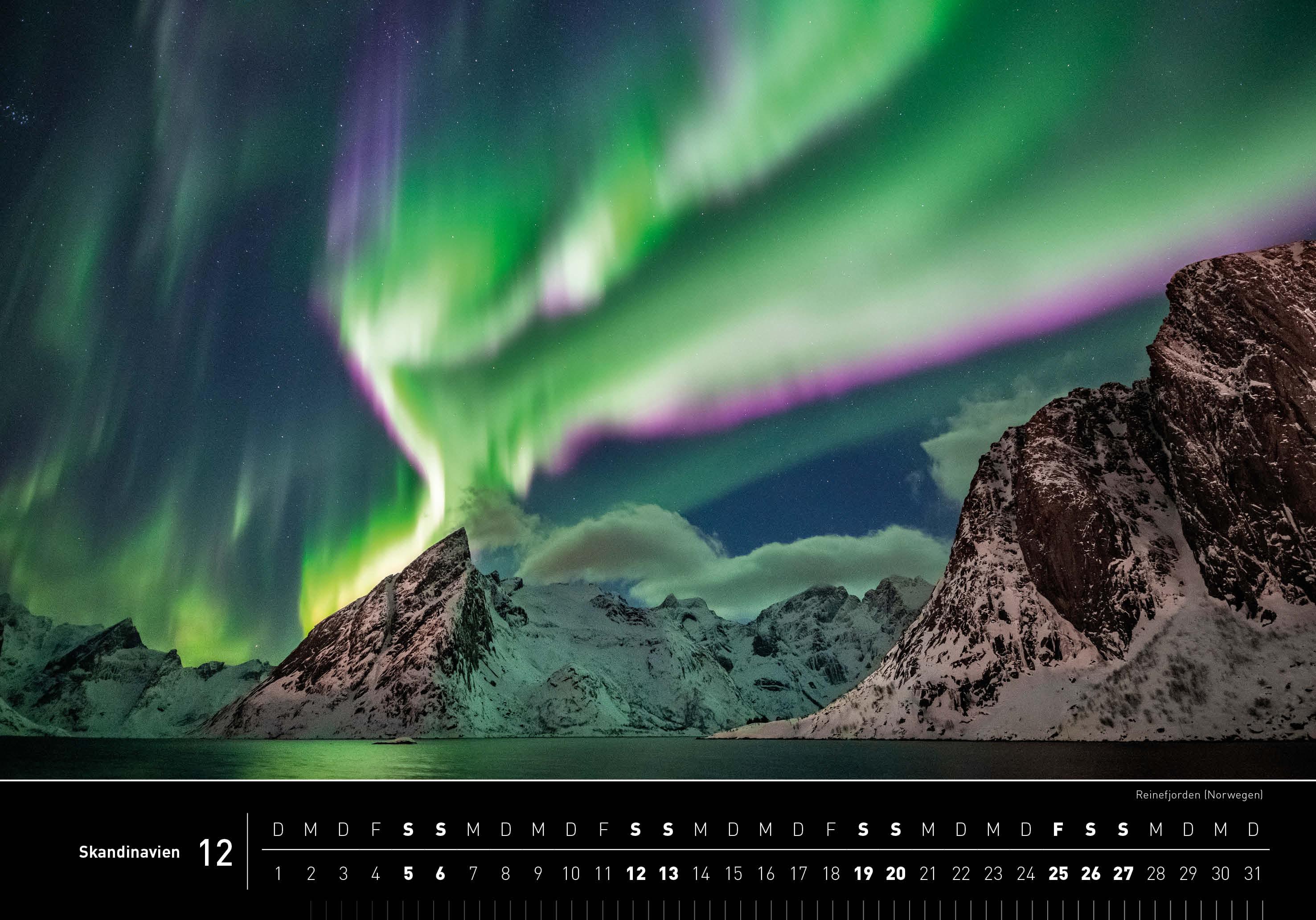 Beispielinhalt (Bild) Skandinavien Premiumkalender 2026