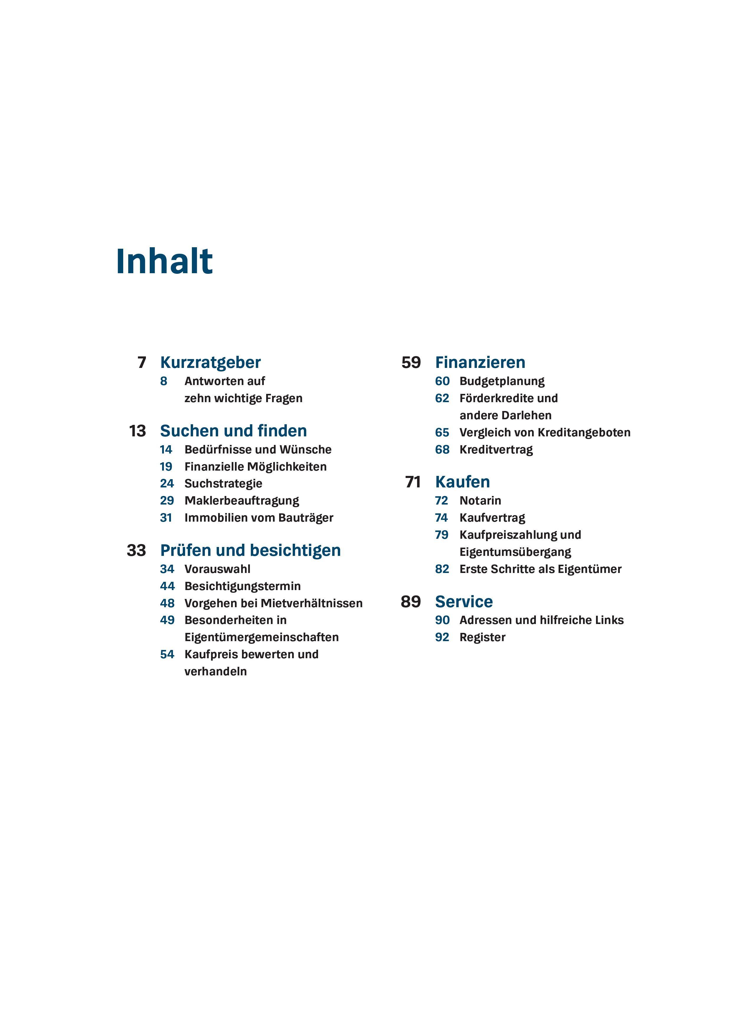 Beispielinhalt (Bild) Immobilienkauf - Das Set