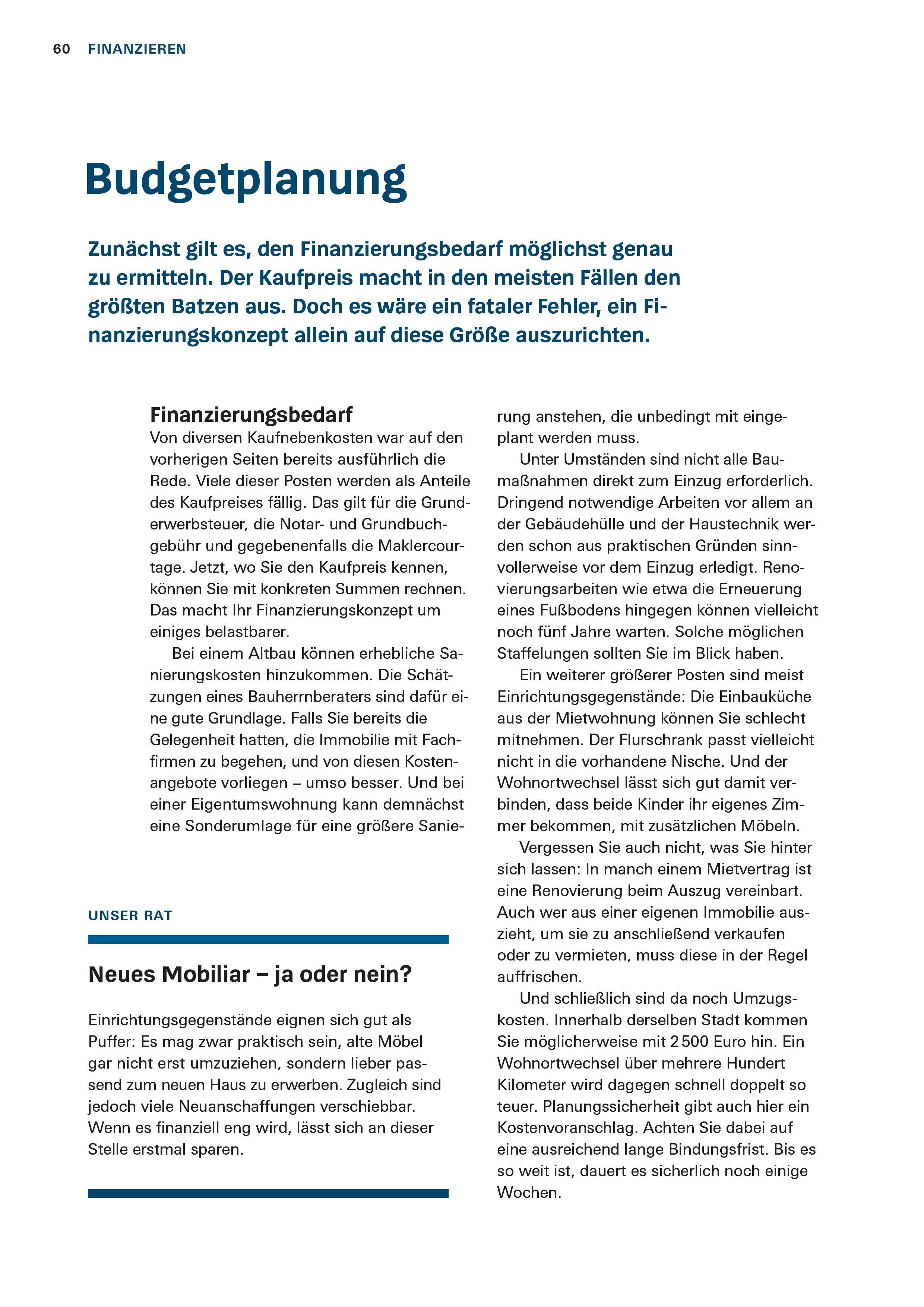 Beispielinhalt (Bild) Immobilienkauf - Das Set