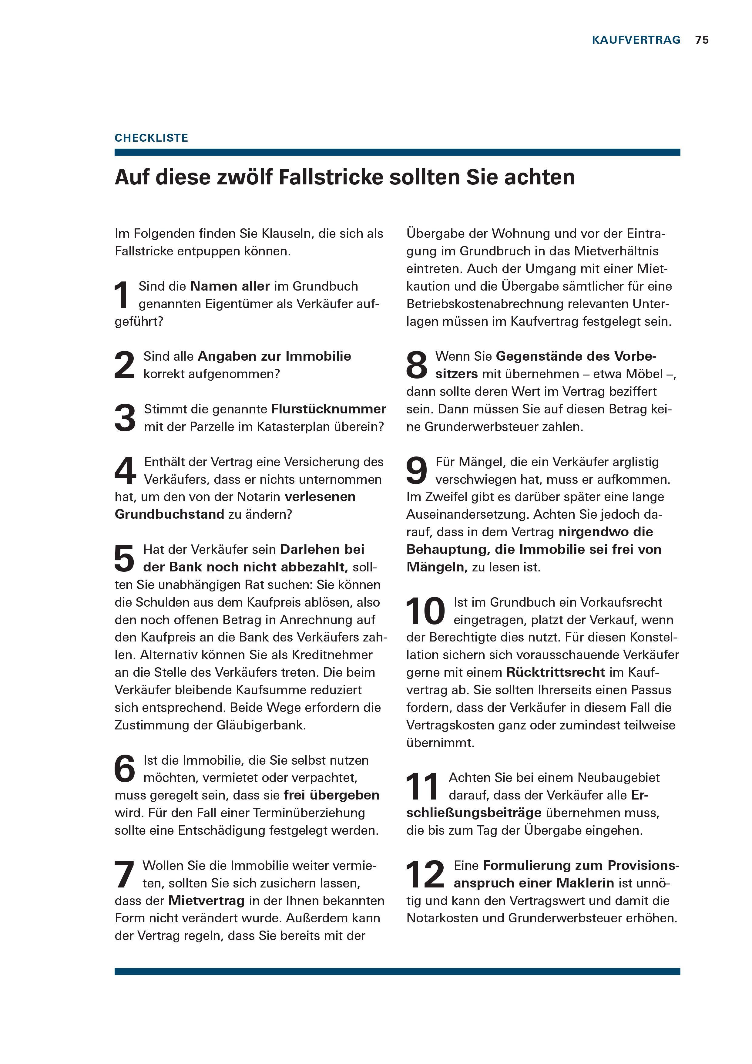 Beispielinhalt (Bild) Immobilienkauf - Das Set