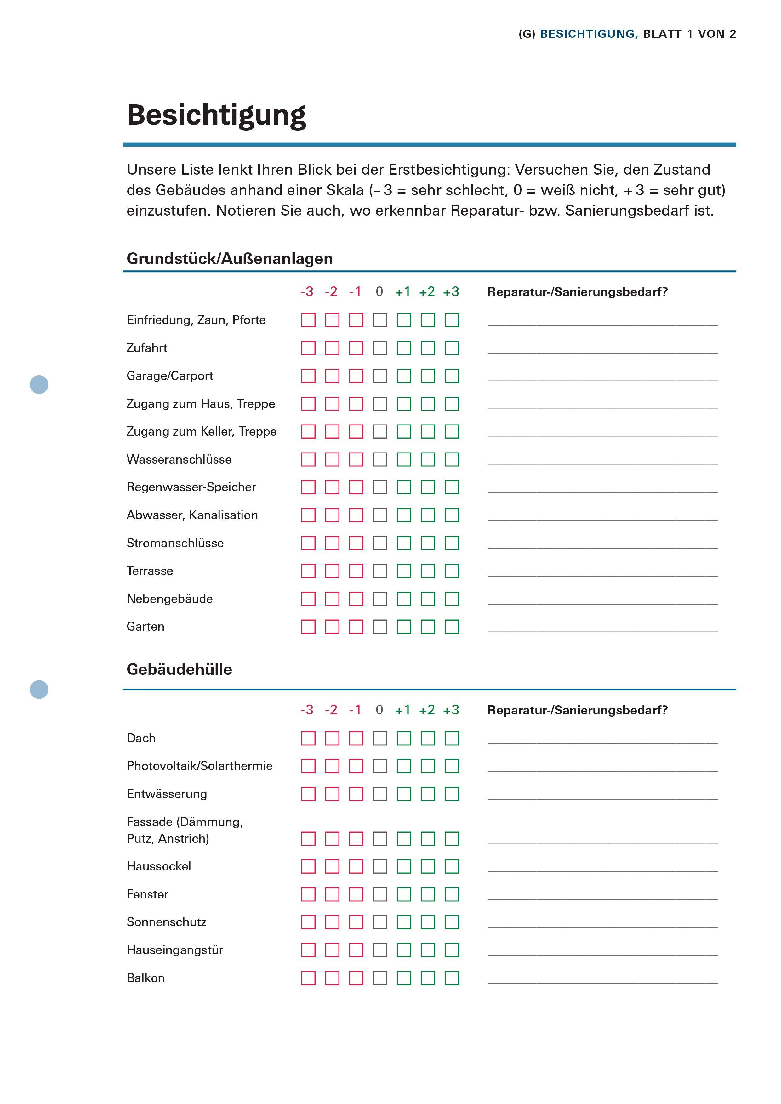 Beispielinhalt (Bild) Immobilienkauf - Das Set