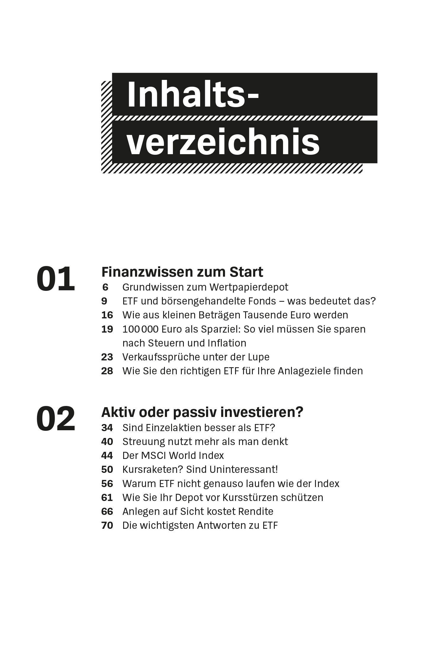 Beispielinhalt (Bild) Geldanlage Basics