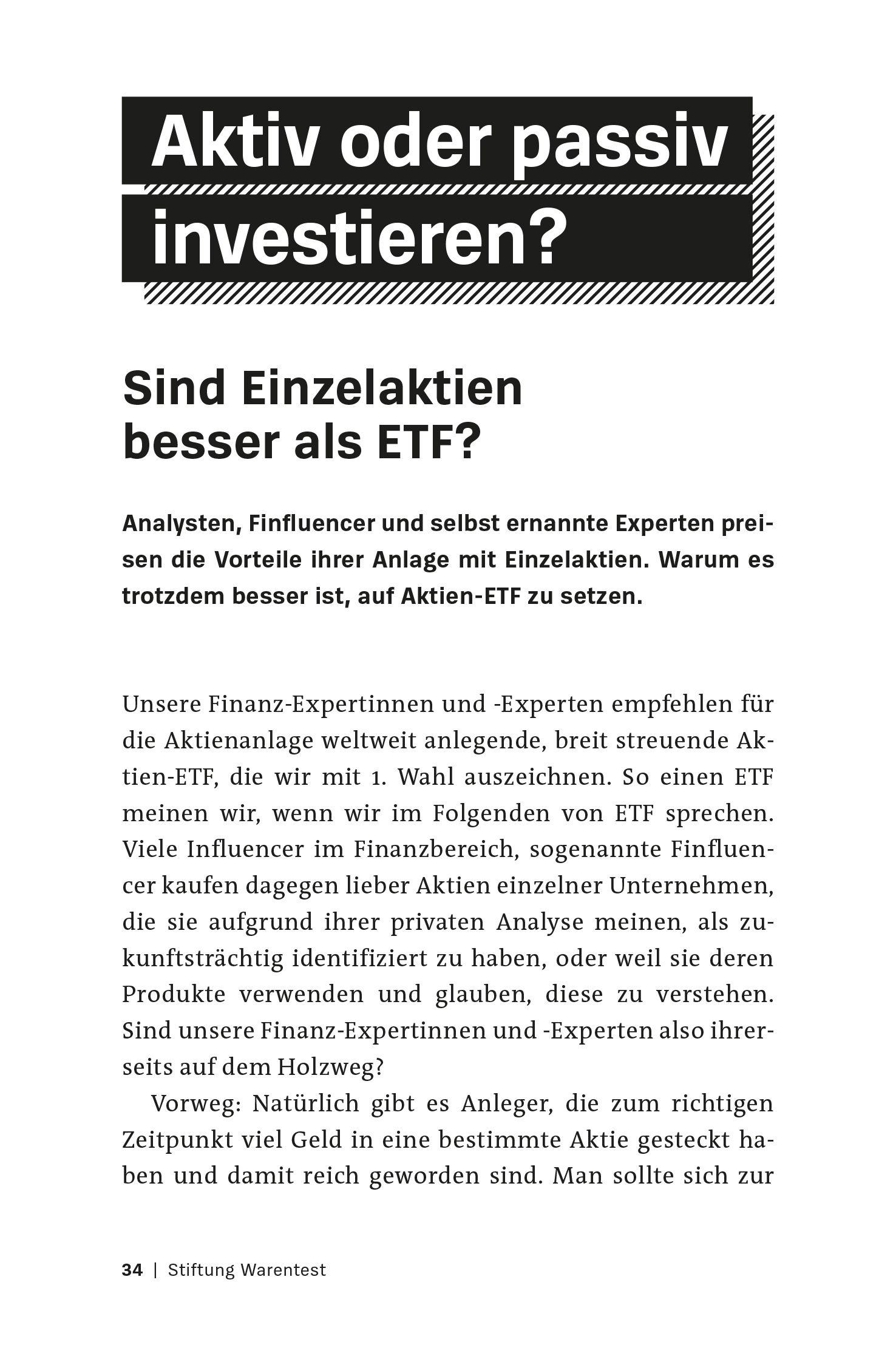 Beispielinhalt (Bild) Geldanlage Basics