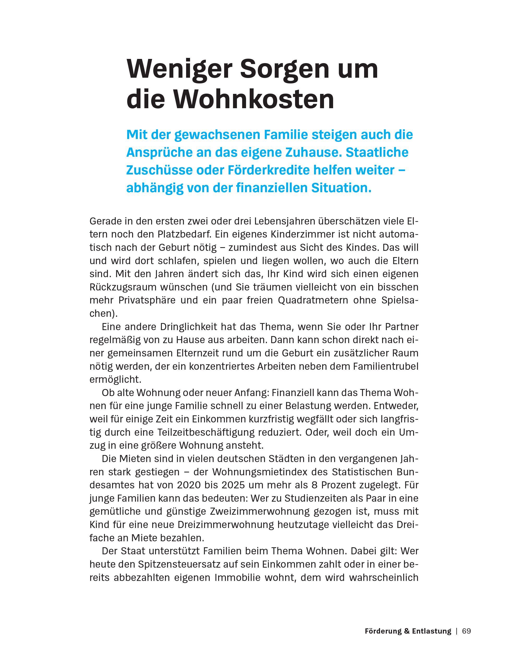 Beispielinhalt (Bild) Mehr Geld für Eltern