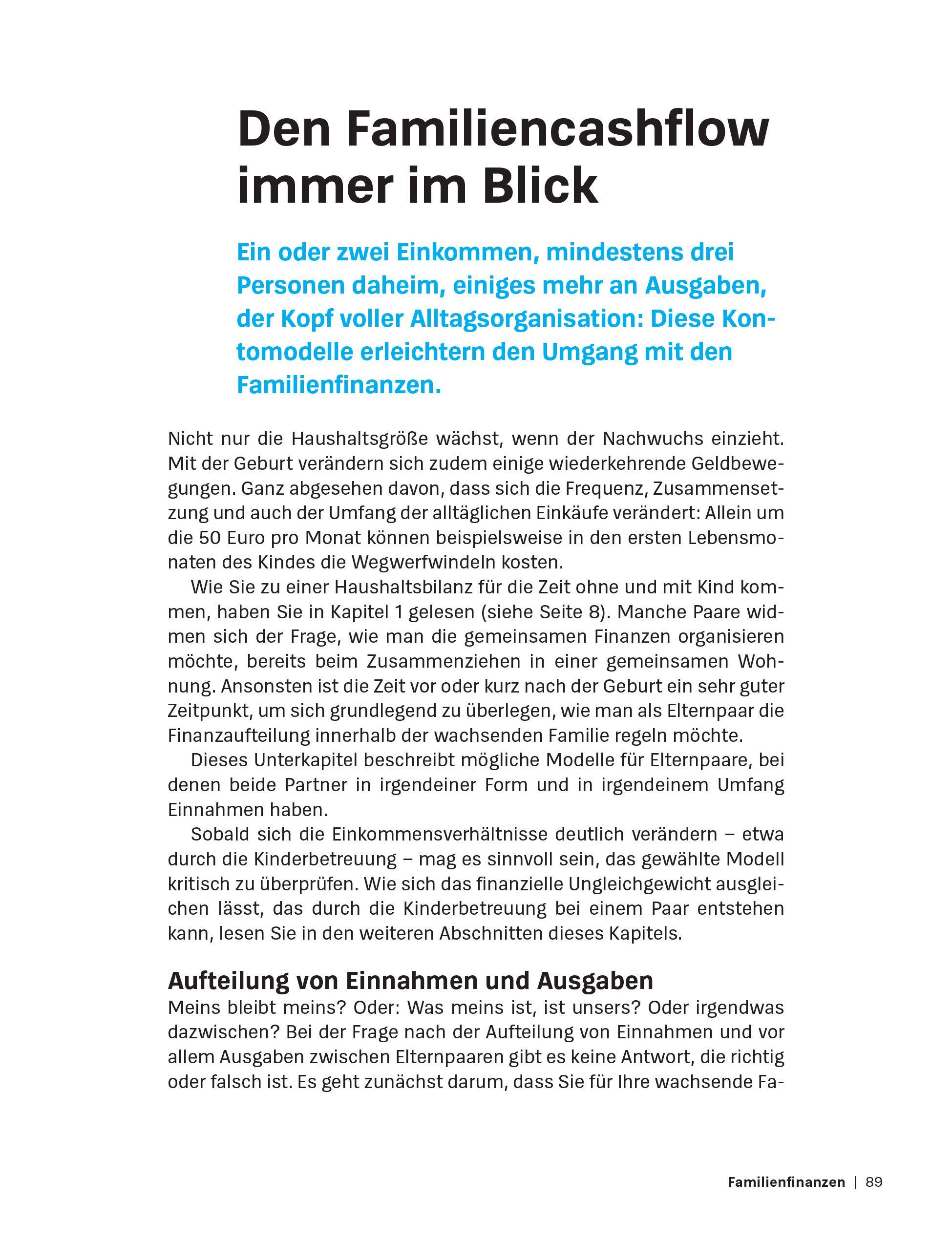 Beispielinhalt (Bild) Mehr Geld für Eltern