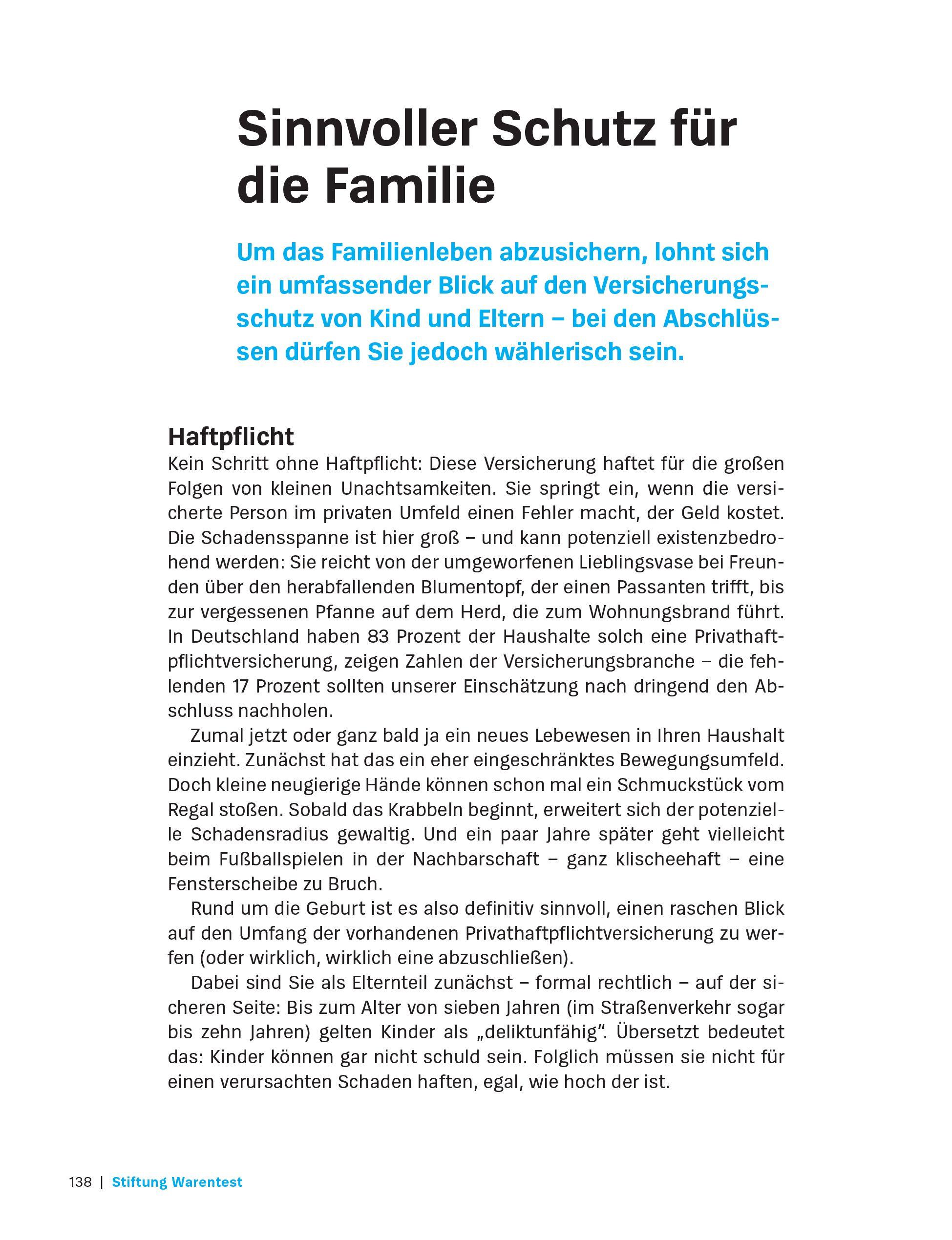 Beispielinhalt (Bild) Mehr Geld für Eltern