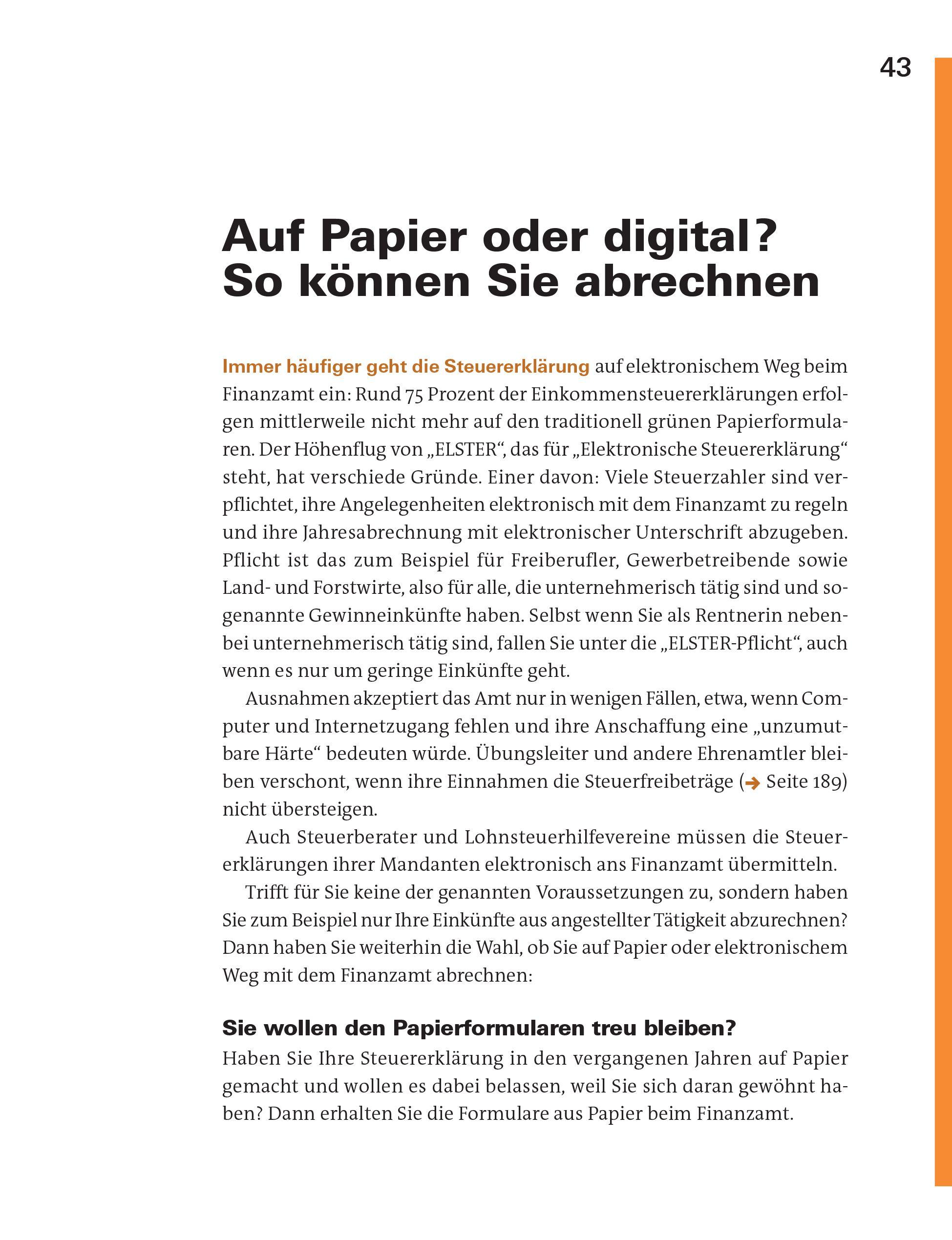 Beispielinhalt (Bild) Steuererklärung 2025/2026 - Rentner, Pensionäre