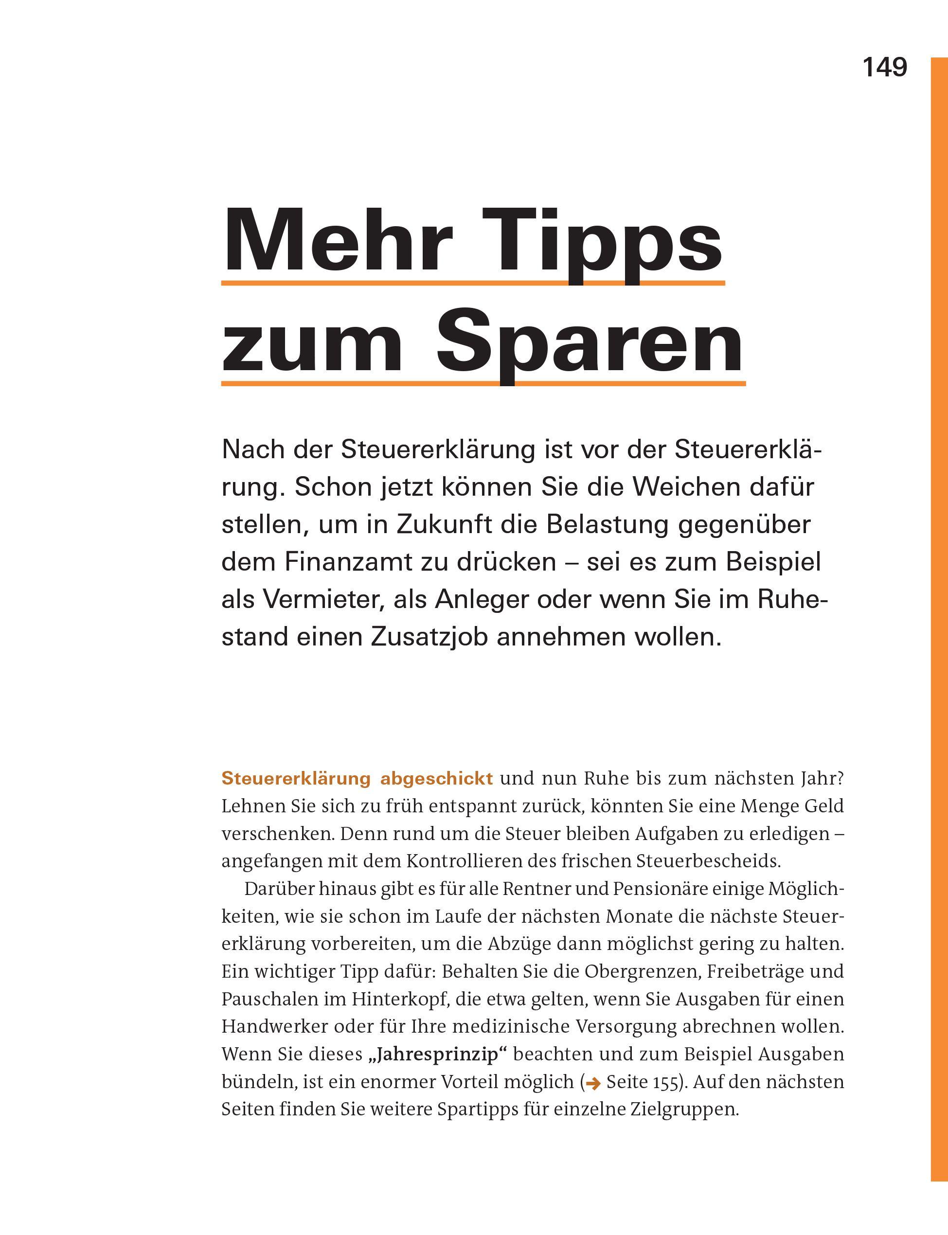 Beispielinhalt (Bild) Steuererklärung 2025/2026 - Rentner, Pensionäre