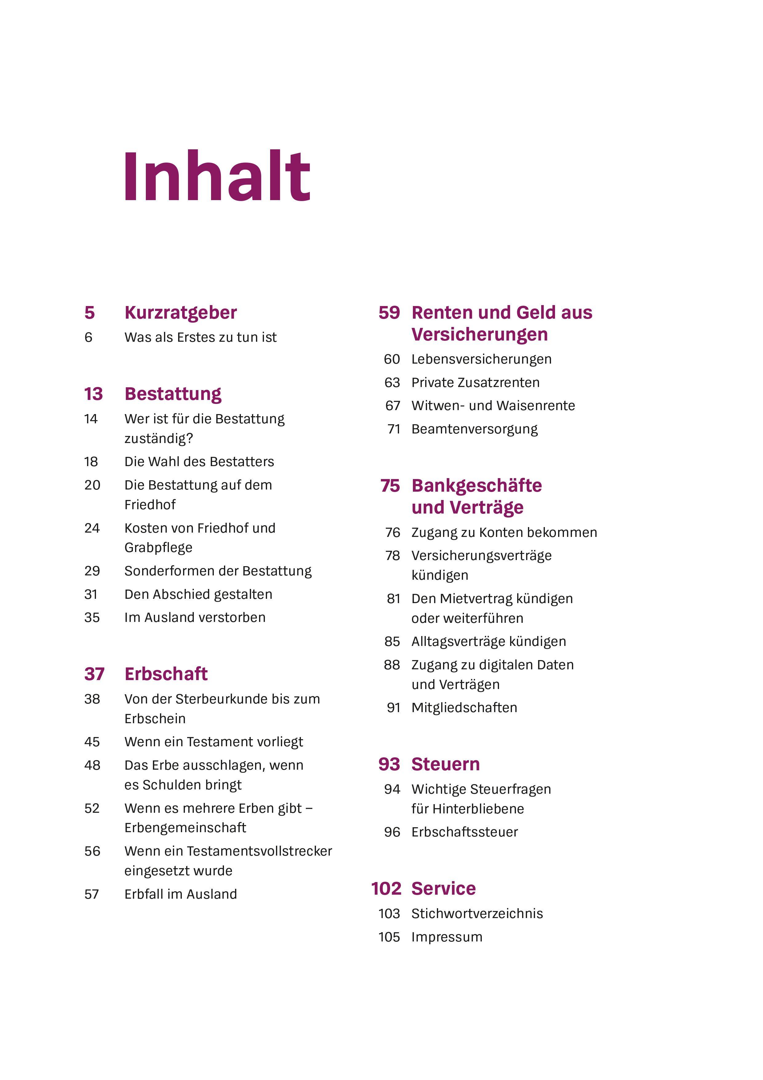 Beispielinhalt (Bild) Schnelle Hilfe im Trauerfall