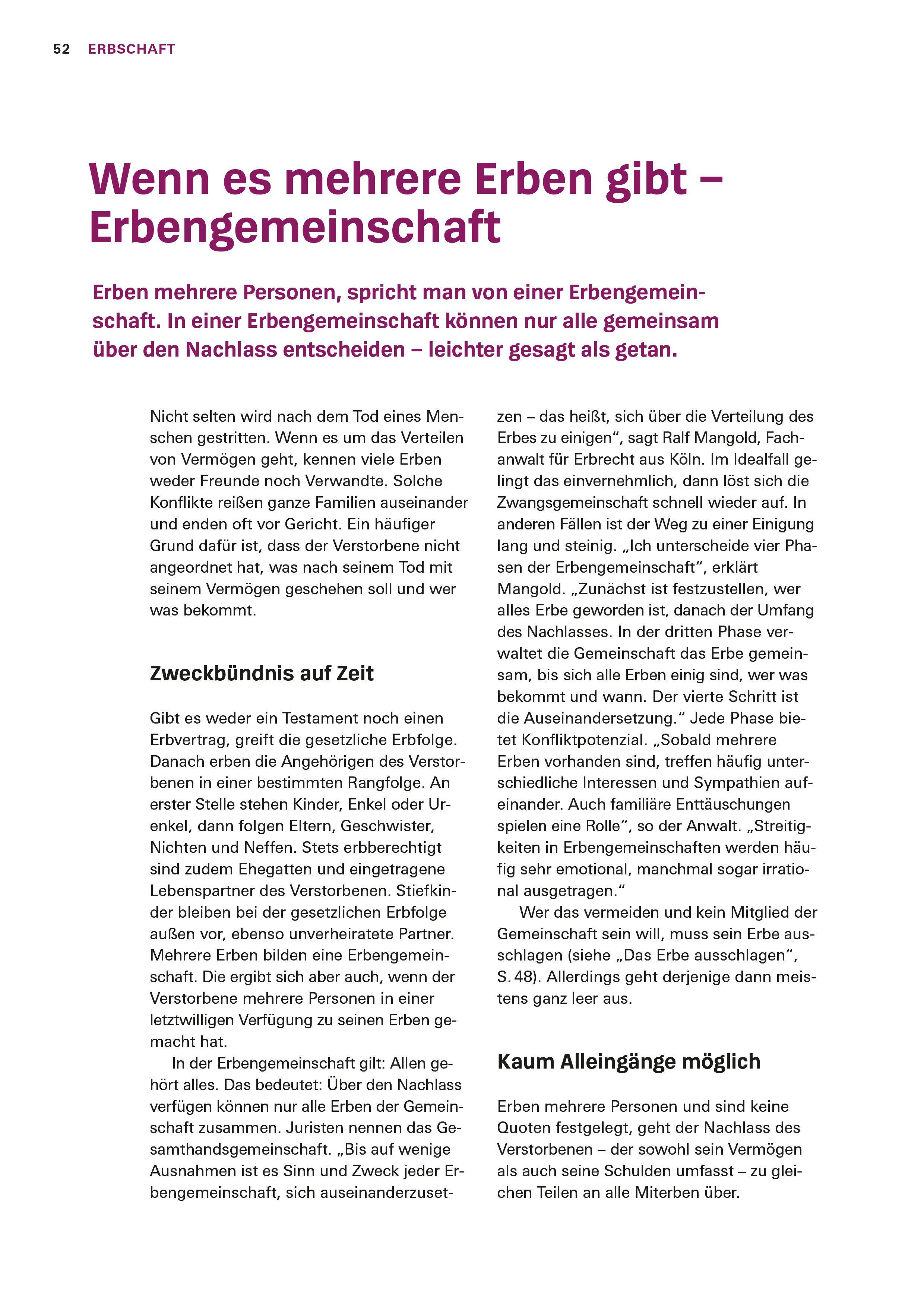 Beispielinhalt (Bild) Schnelle Hilfe im Trauerfall