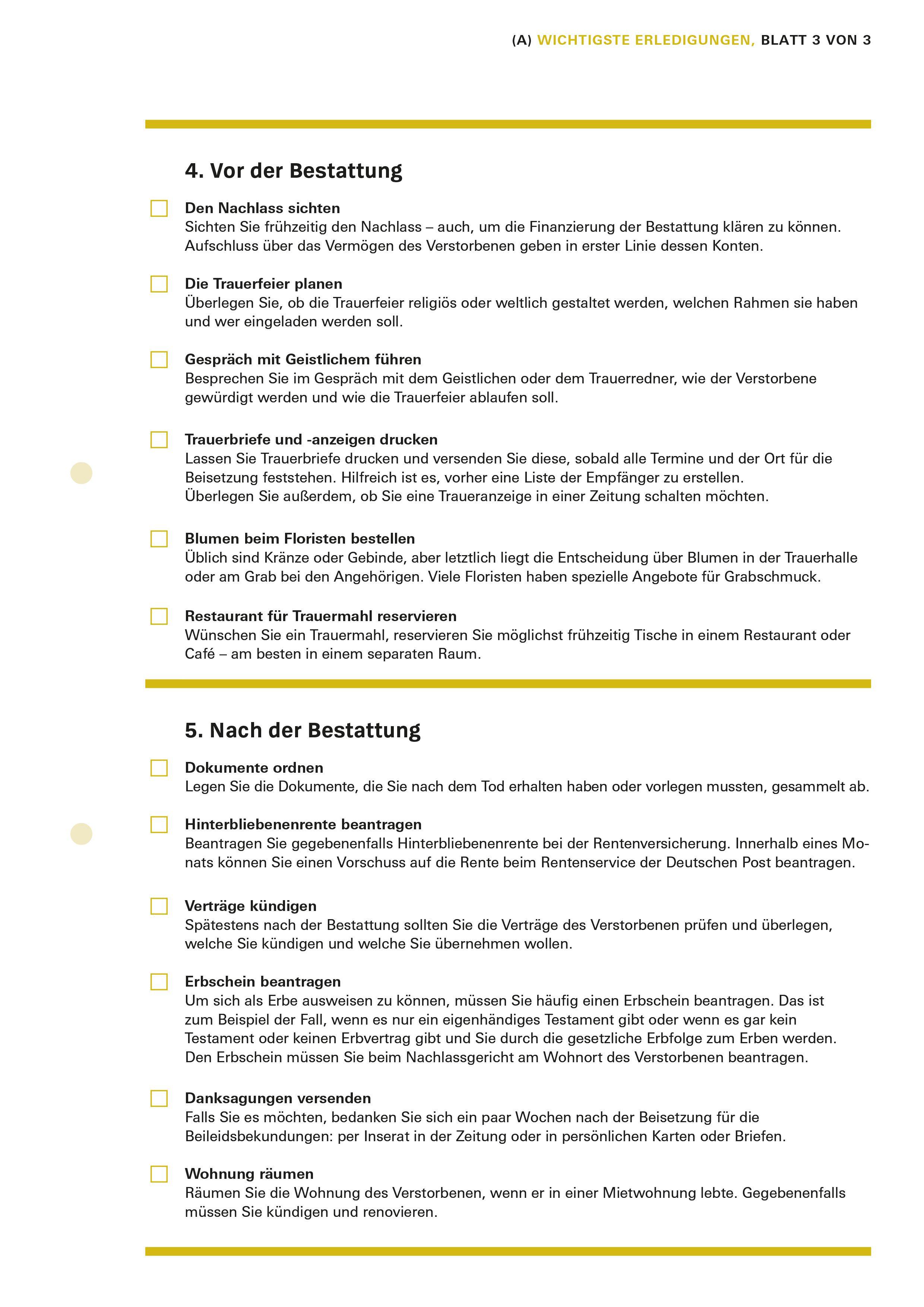 Beispielinhalt (Bild) Schnelle Hilfe im Trauerfall