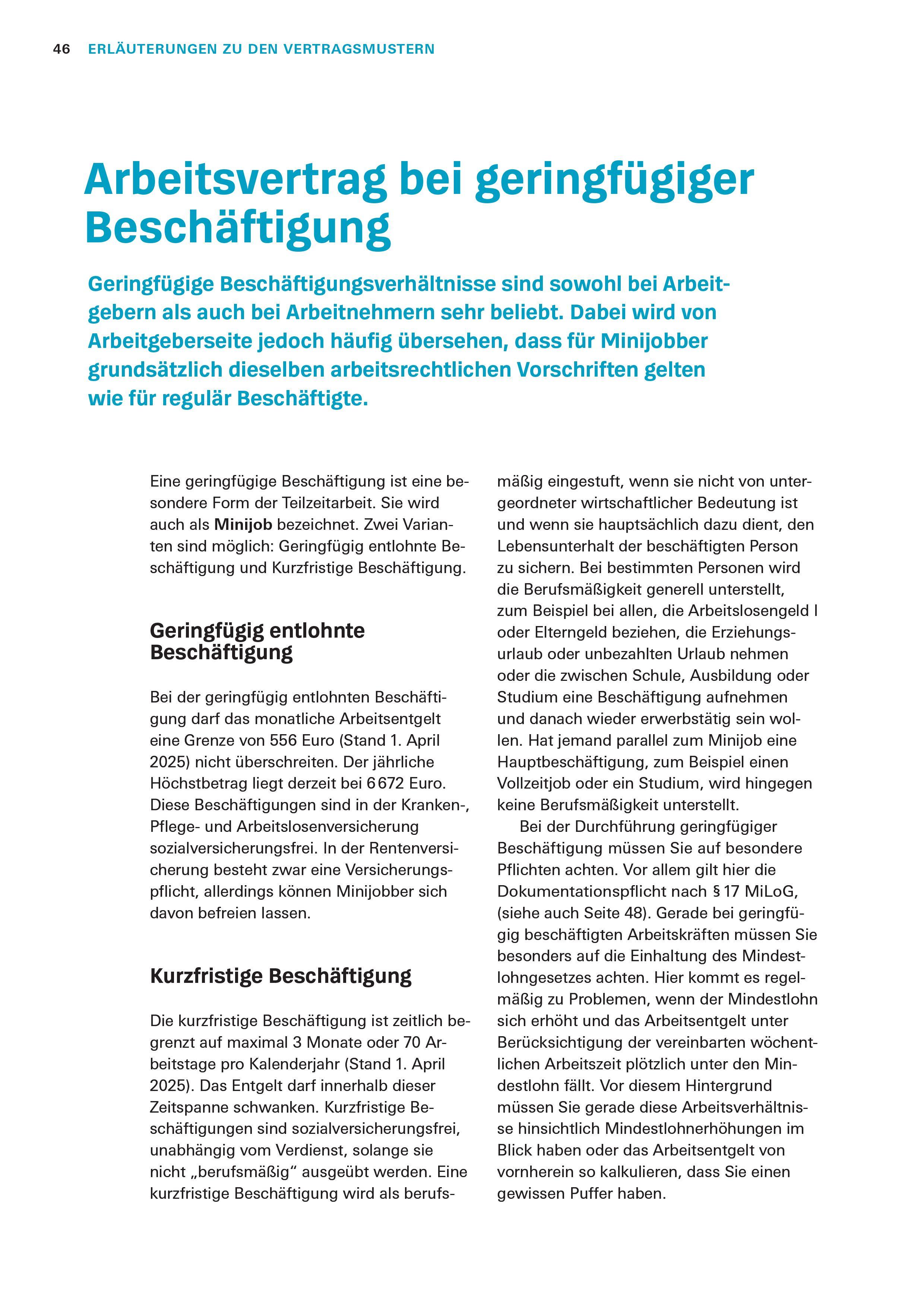 Beispielinhalt (Bild) Arbeitsverträge: Das Set