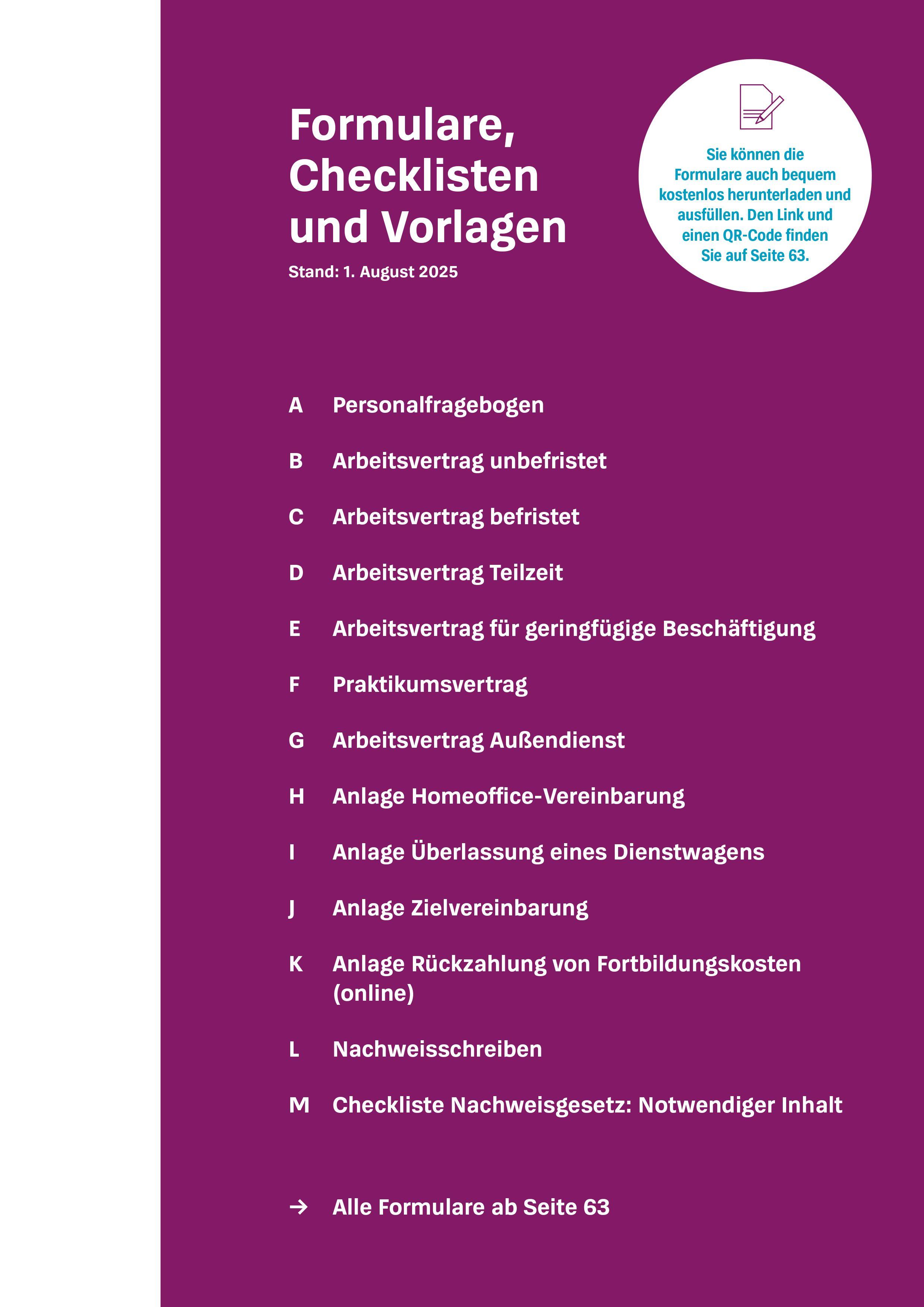 Beispielinhalt (Bild) Arbeitsverträge: Das Set