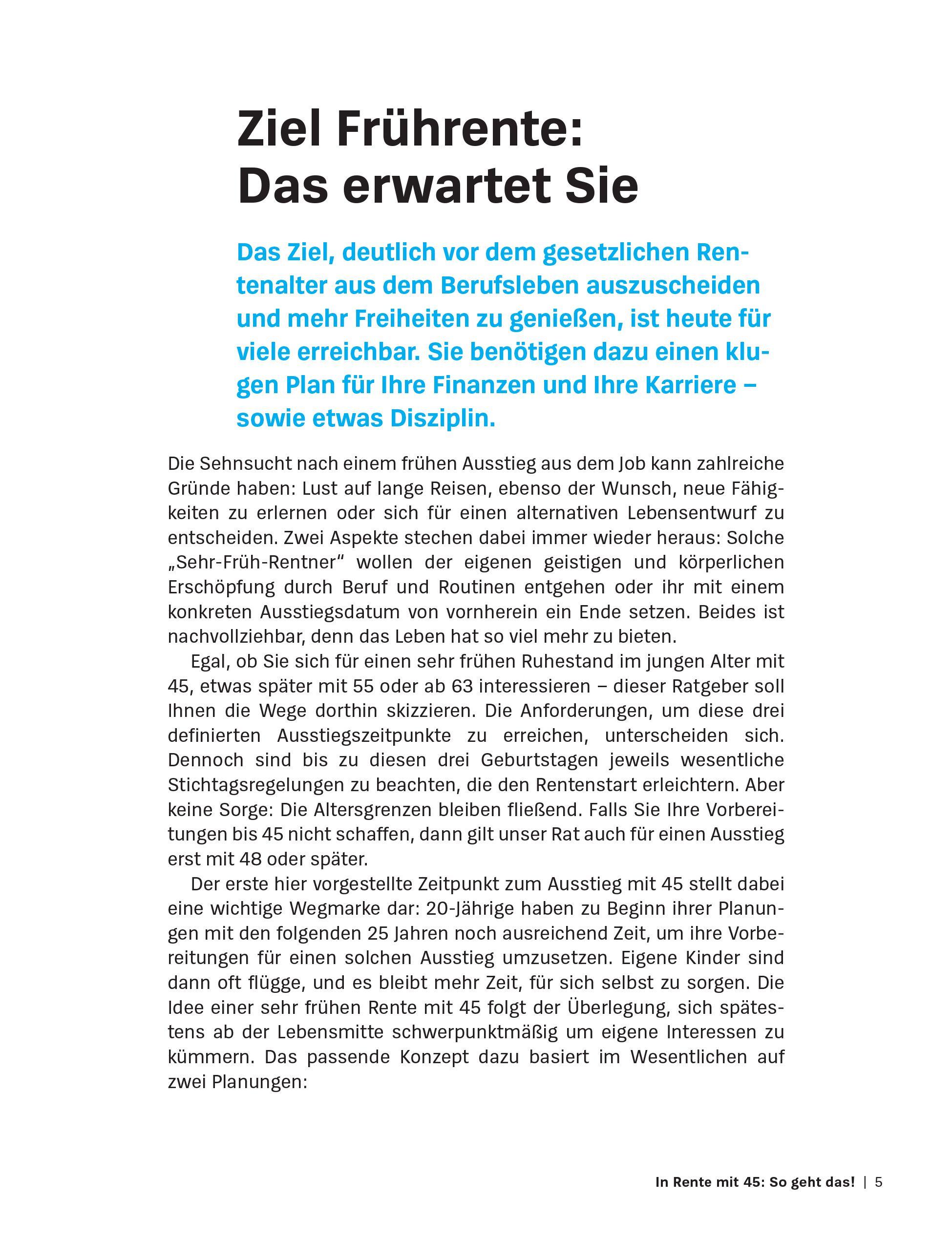 Beispielinhalt (Bild) Früher in Rente und Ruhestand