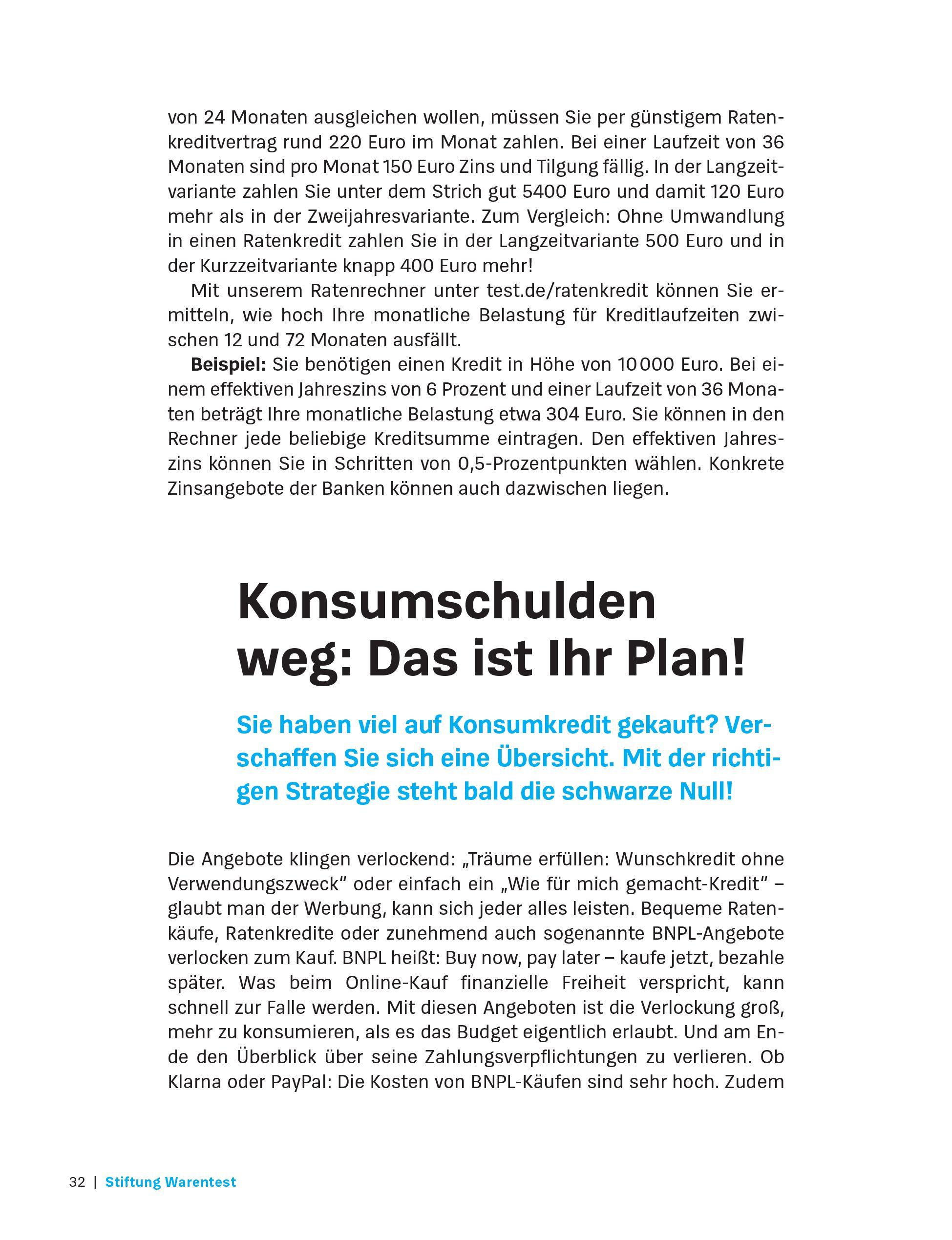 Beispielinhalt (Bild) Money Goals