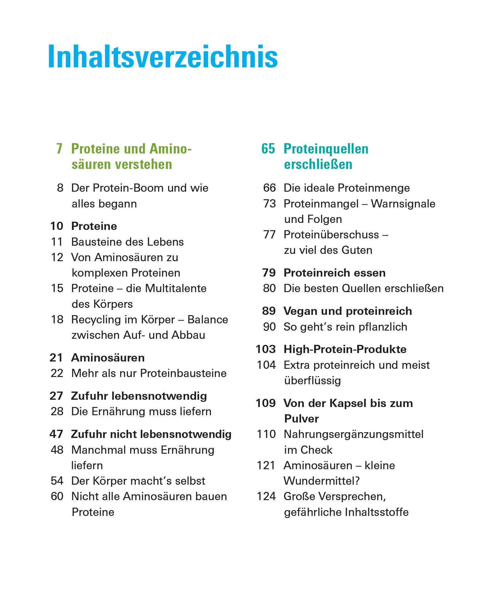 Beispielinhalt (Bild) Proteine und Aminosäuren