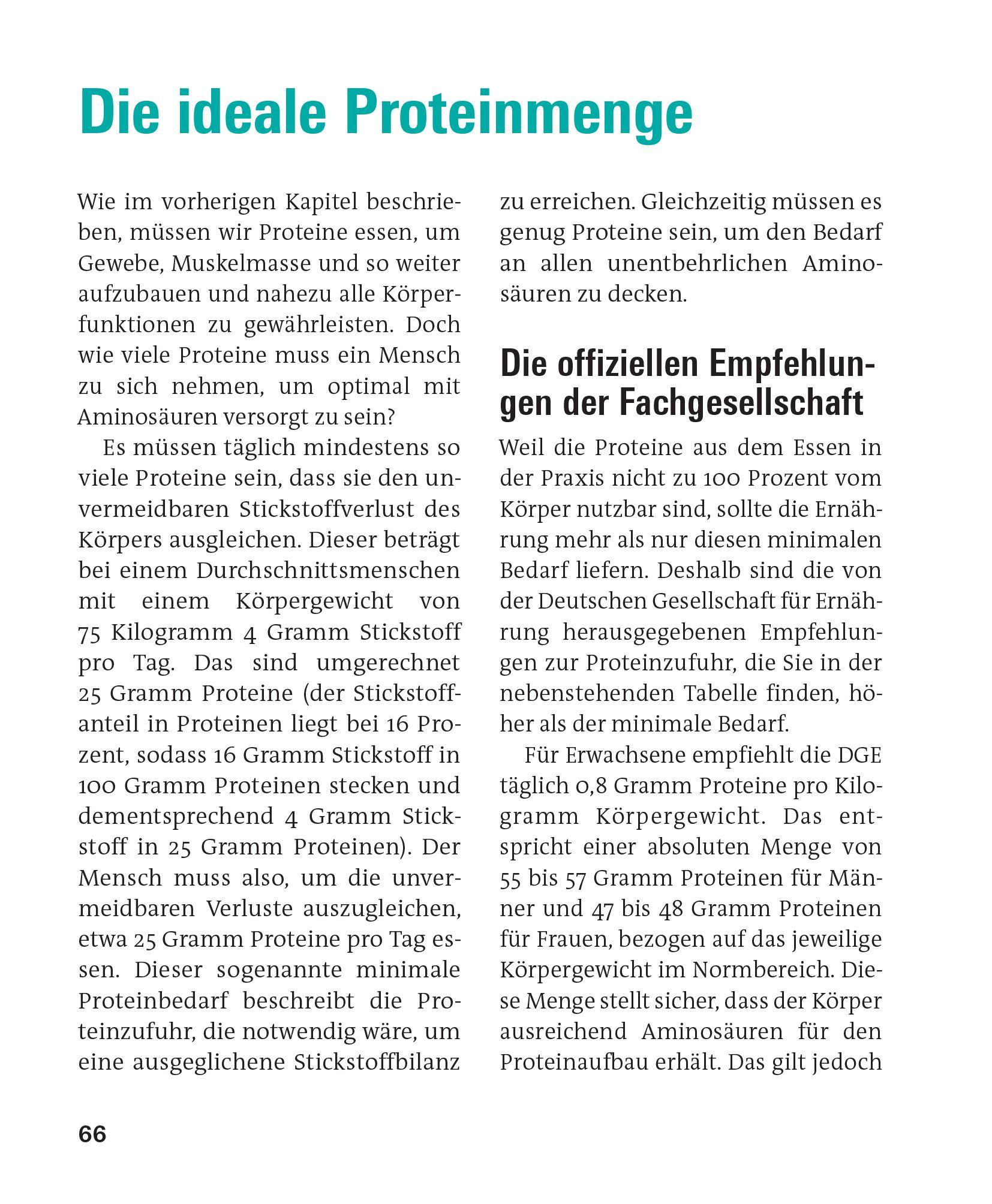 Beispielinhalt (Bild) Proteine und Aminosäuren