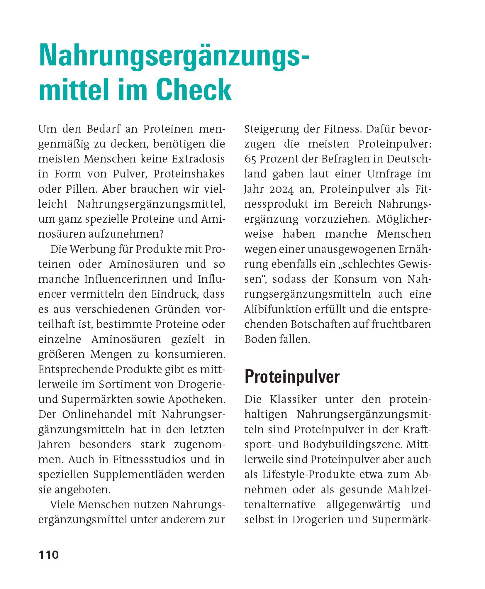 Beispielinhalt (Bild) Proteine und Aminosäuren