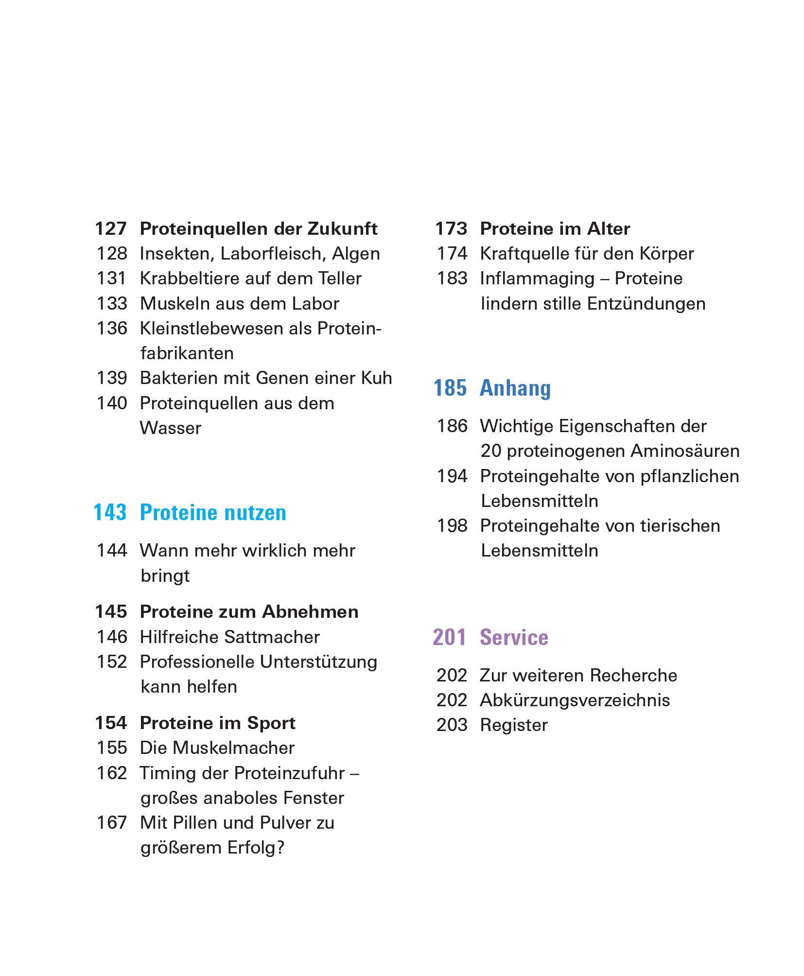 Beispielinhalt (Bild) Proteine und Aminosäuren