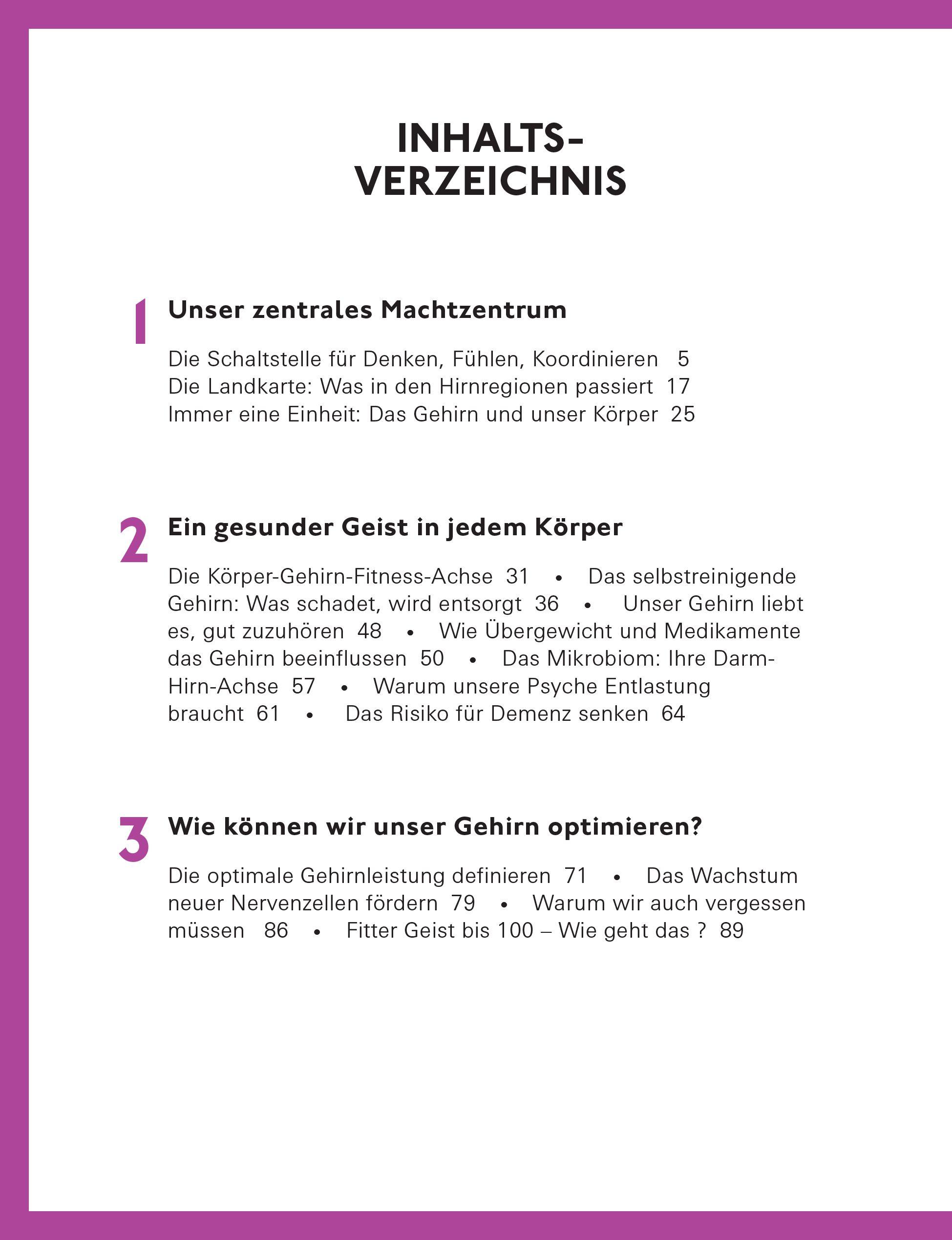 Beispielinhalt (Bild) Geistig fit bis ins hohe Alter