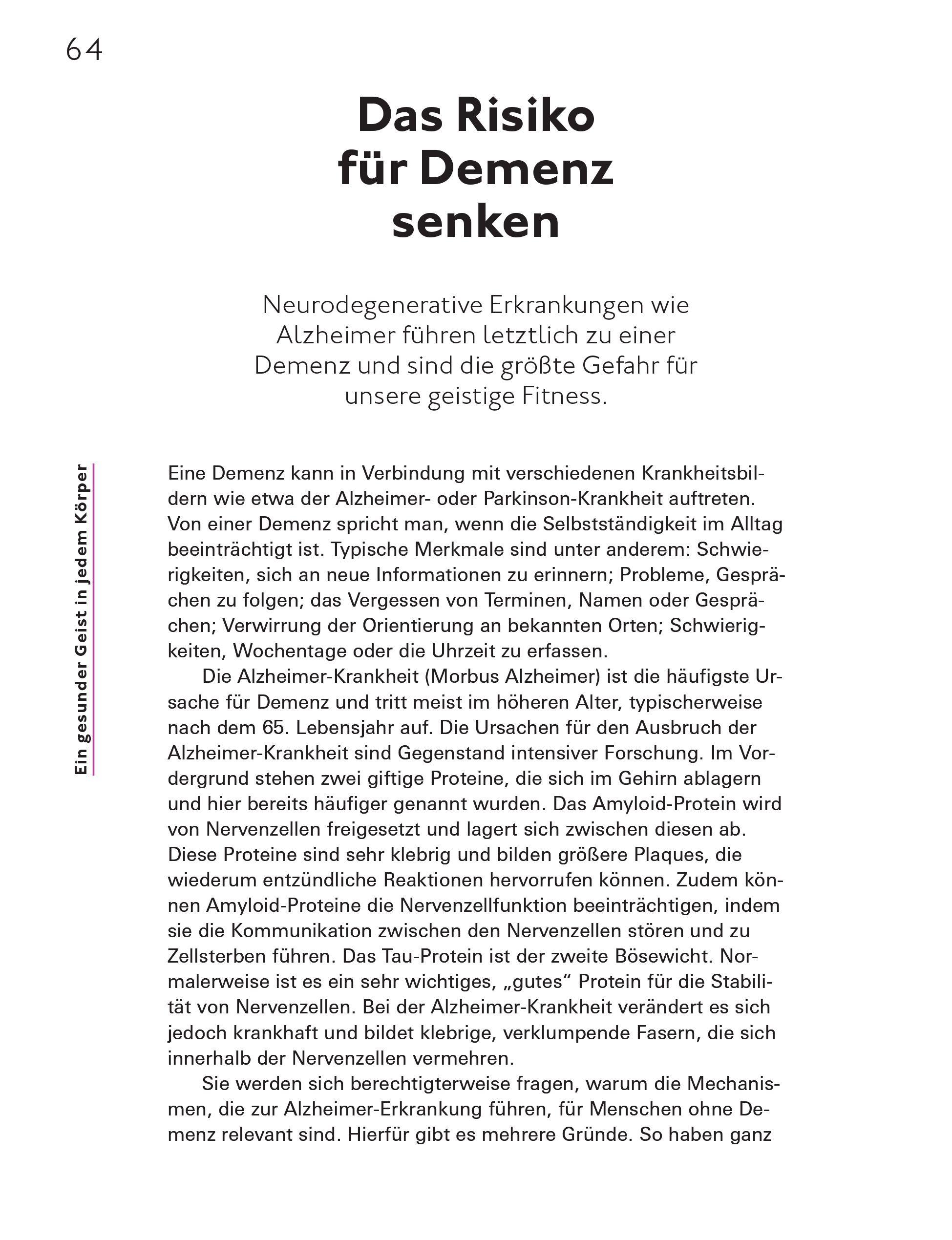 Beispielinhalt (Bild) Geistig fit bis ins hohe Alter