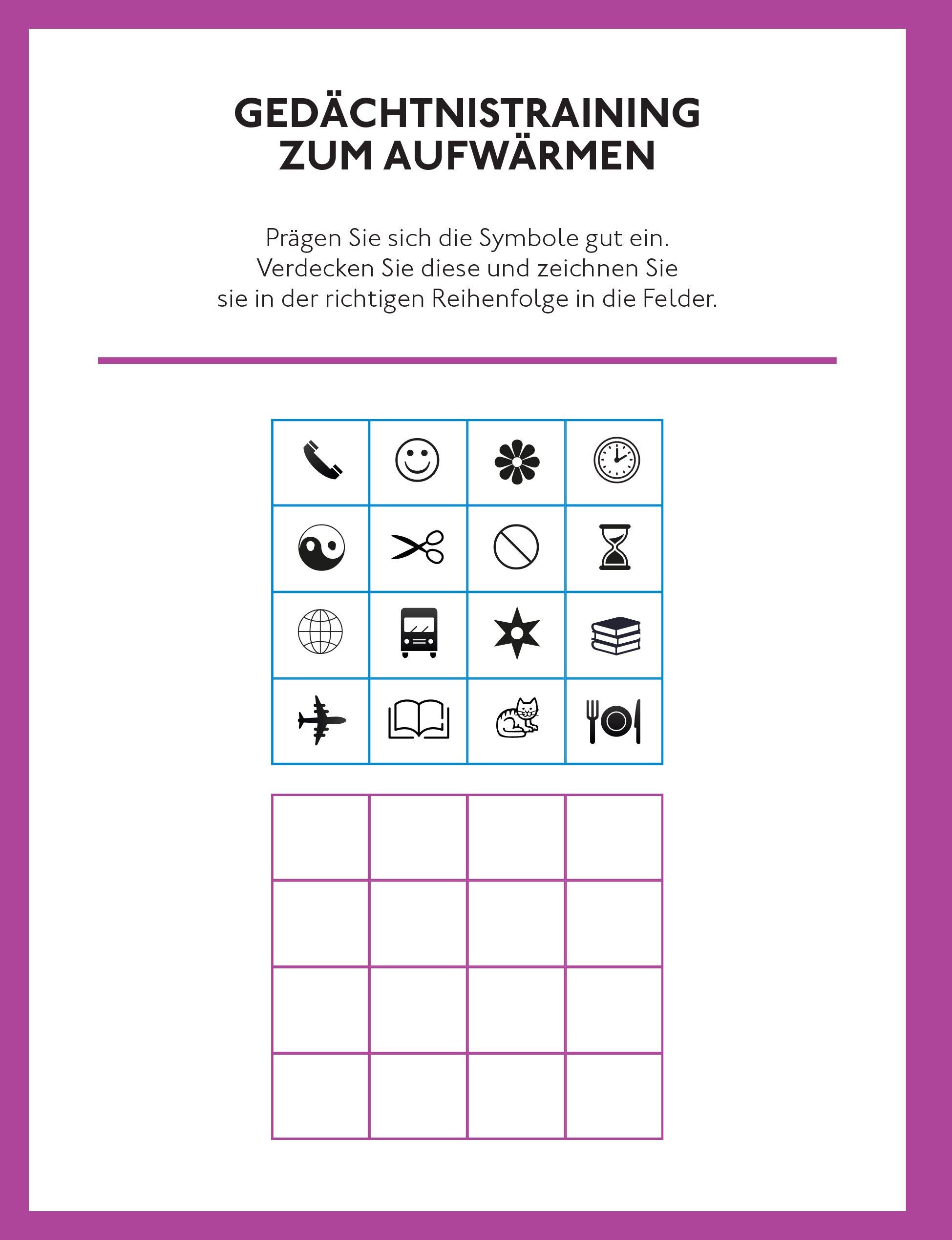 Beispielinhalt (Bild) Geistig fit bis ins hohe Alter