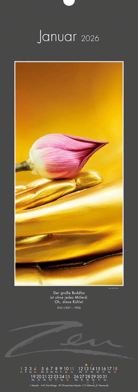 Beispielinhalt (Bild) Zen-Kalender 2026