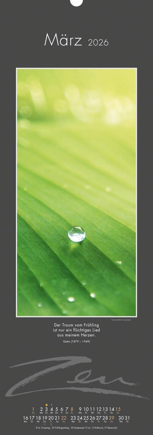 Beispielinhalt (Bild) Zen-Kalender 2026