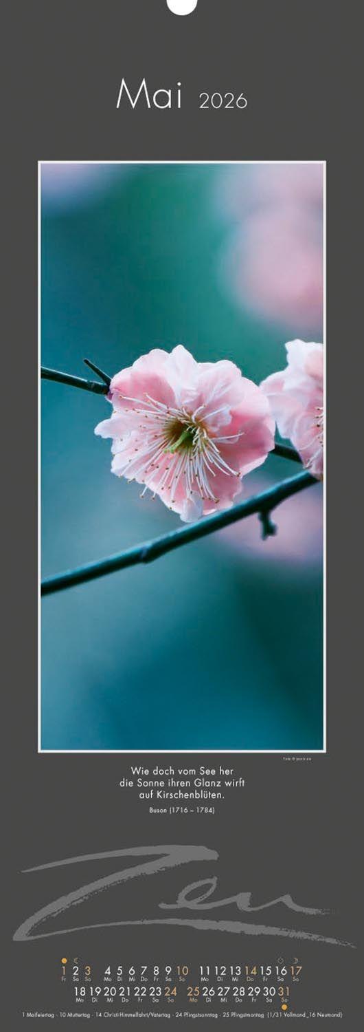 Beispielinhalt (Bild) Zen-Kalender 2026