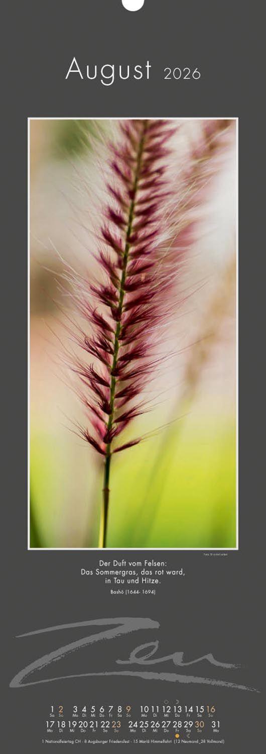 Beispielinhalt (Bild) Zen-Kalender 2026