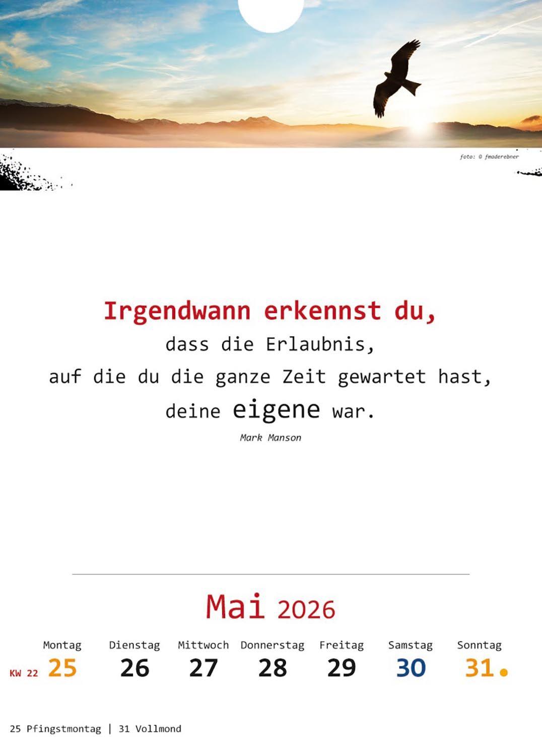 Beispielinhalt (Bild) Ich-Kalender 2026