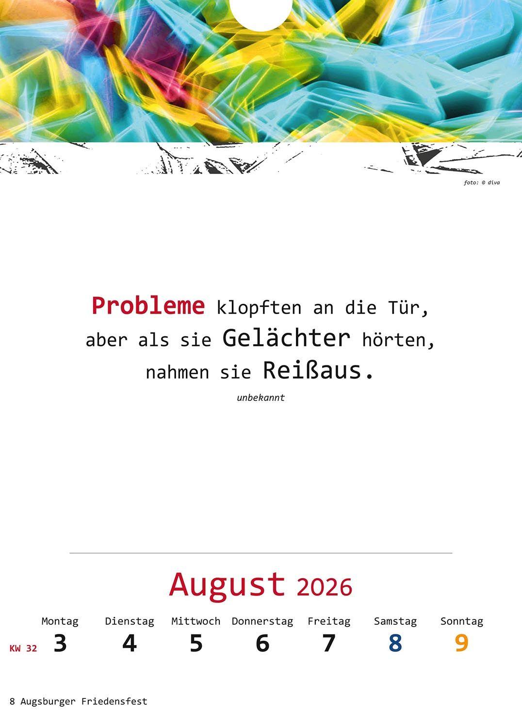 Beispielinhalt (Bild) Ich-Kalender 2026