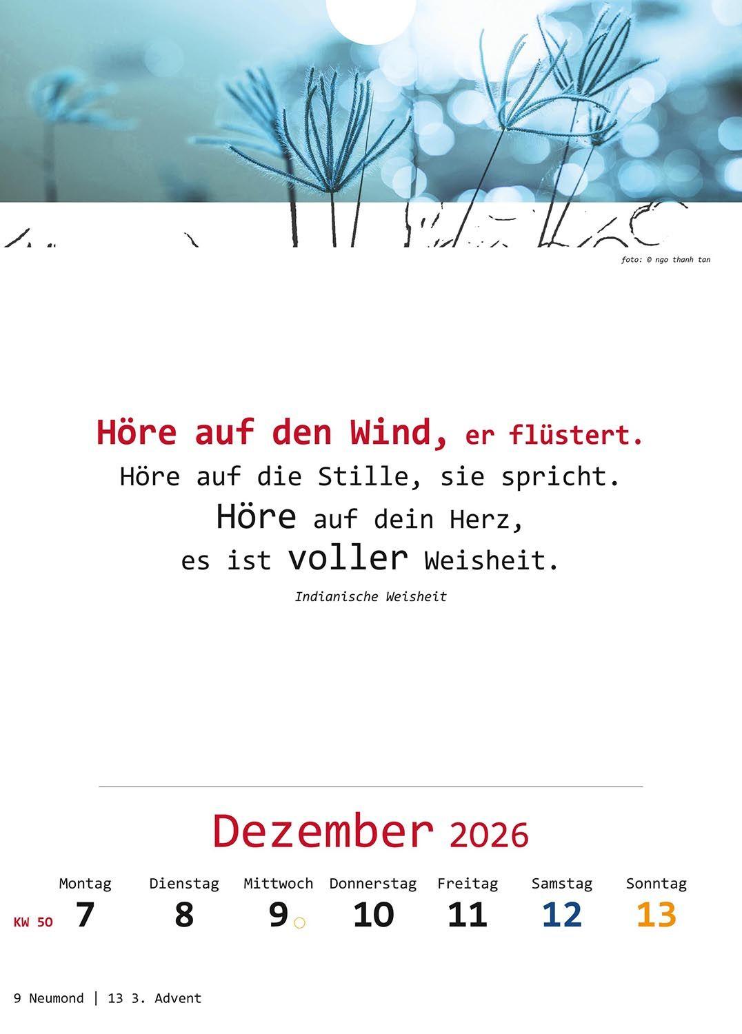 Beispielinhalt (Bild) Ich-Kalender 2026