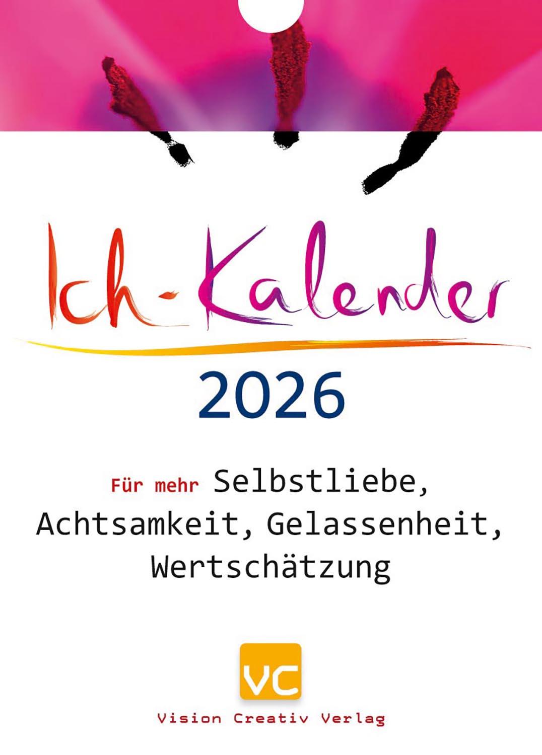 Vorderes Coverbild Ich-Kalender 2026