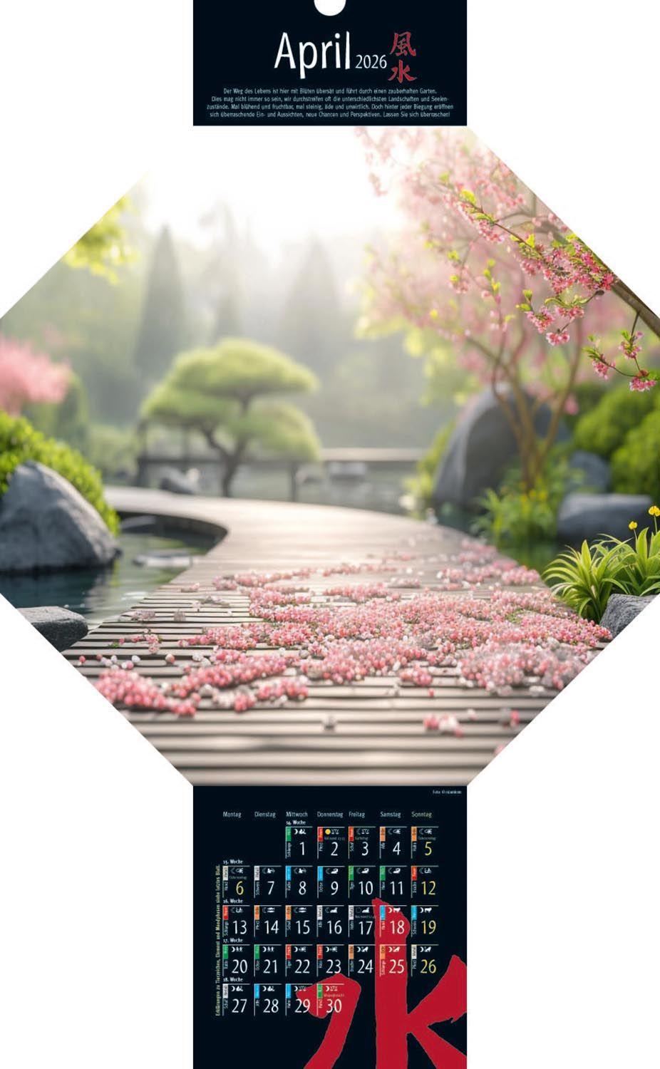 Beispielinhalt (Bild) Feng-Shui-Kalender 2026