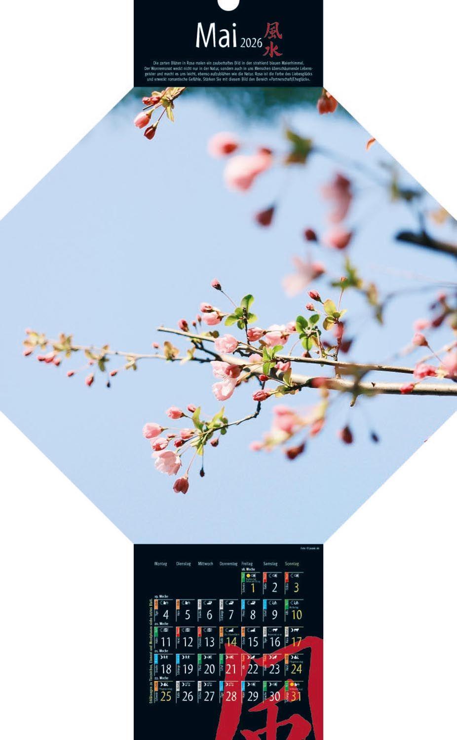 Beispielinhalt (Bild) Feng-Shui-Kalender 2026