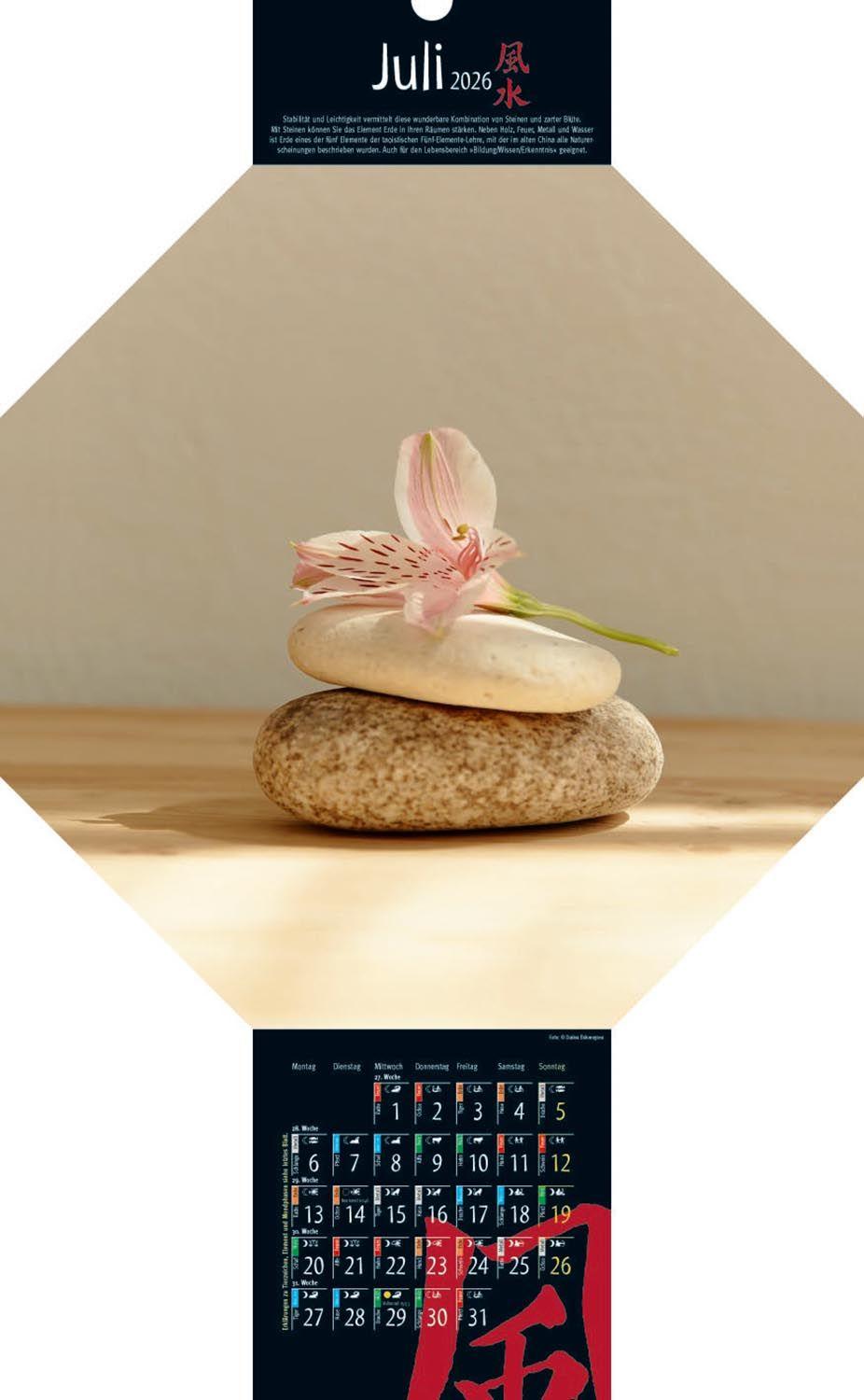 Beispielinhalt (Bild) Feng-Shui-Kalender 2026