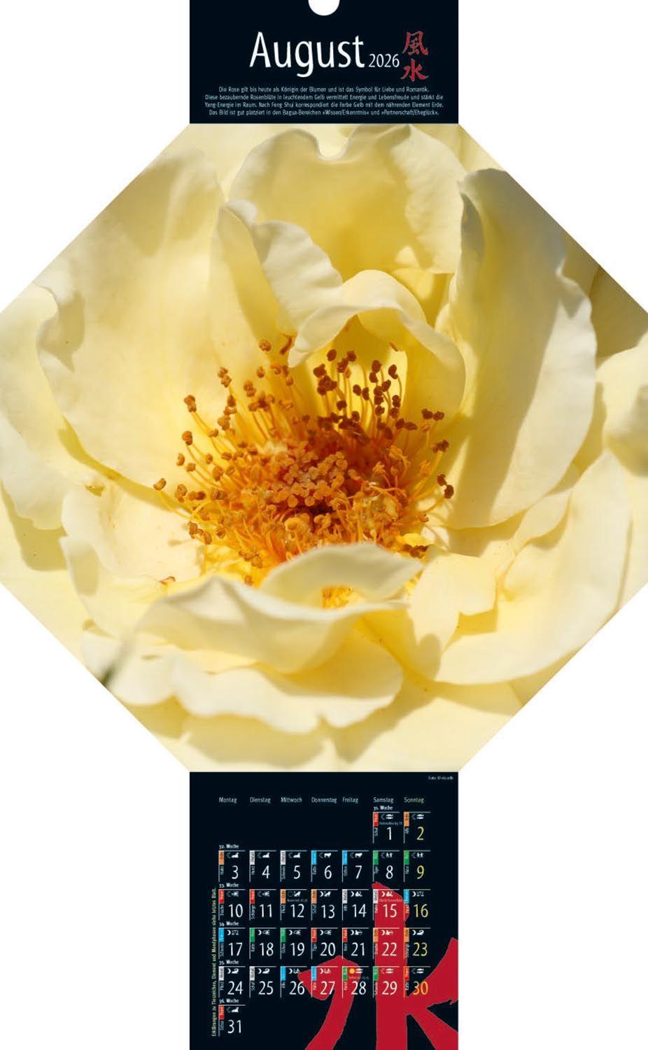 Beispielinhalt (Bild) Feng-Shui-Kalender 2026