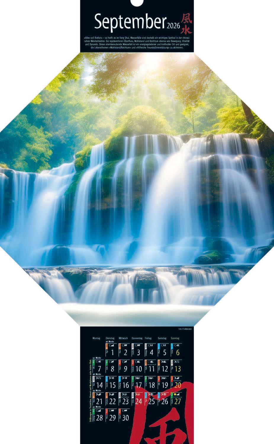 Beispielinhalt (Bild) Feng-Shui-Kalender 2026