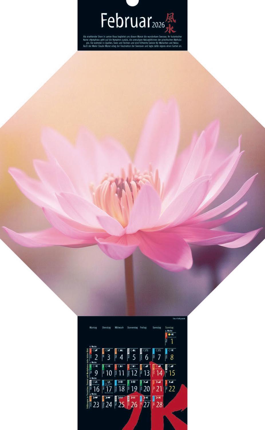Beispielinhalt (Bild) Feng-Shui-Kalender 2026