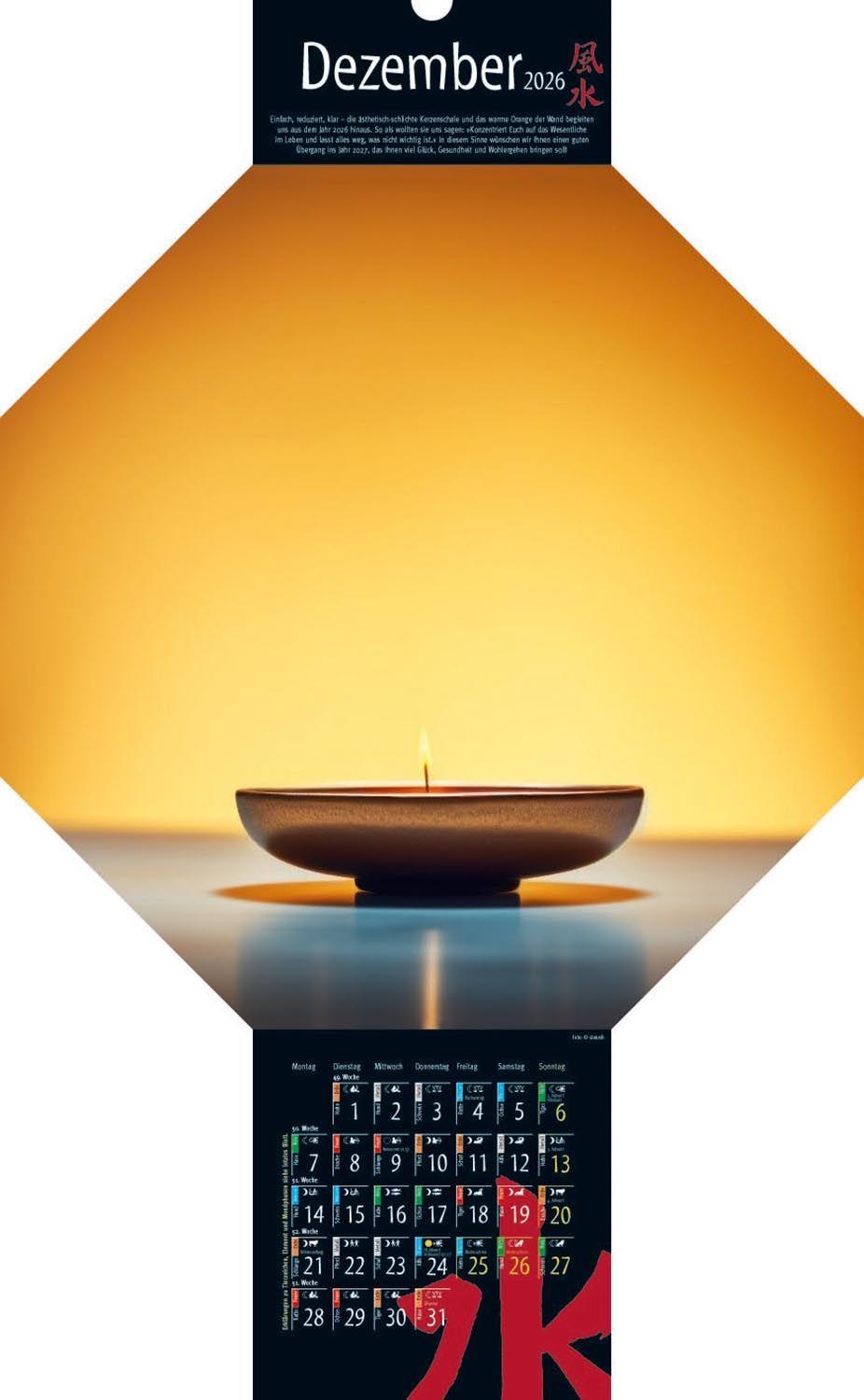 Beispielinhalt (Bild) Feng-Shui-Kalender 2026