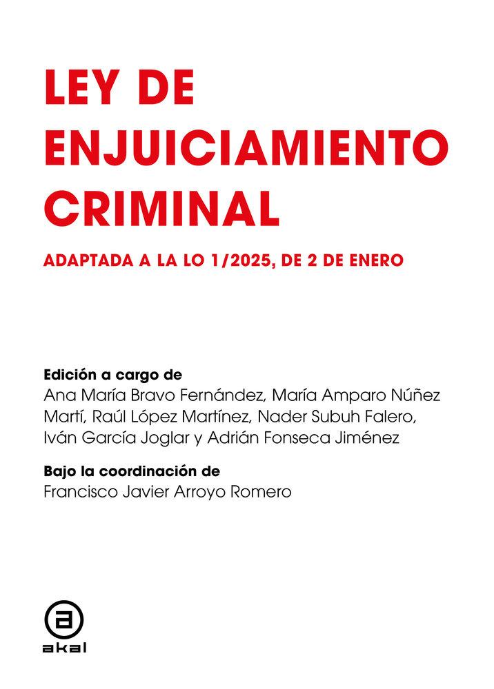 Vorderes Coverbild LEY DE ENJUICIAMIENTO CRIMINAL