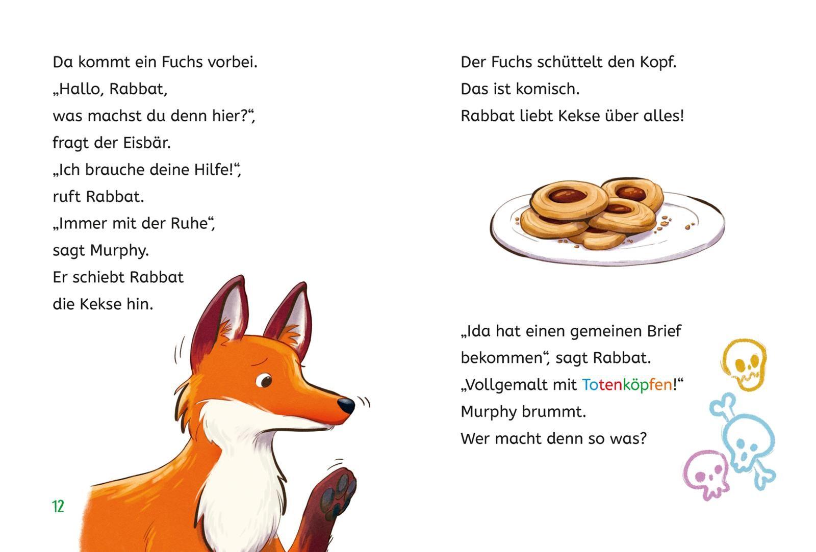 Beispielinhalt (Bild) Die Schule der magischen Tiere ermittelt Neuausgabe 1: Der grüne Glibber-Brief