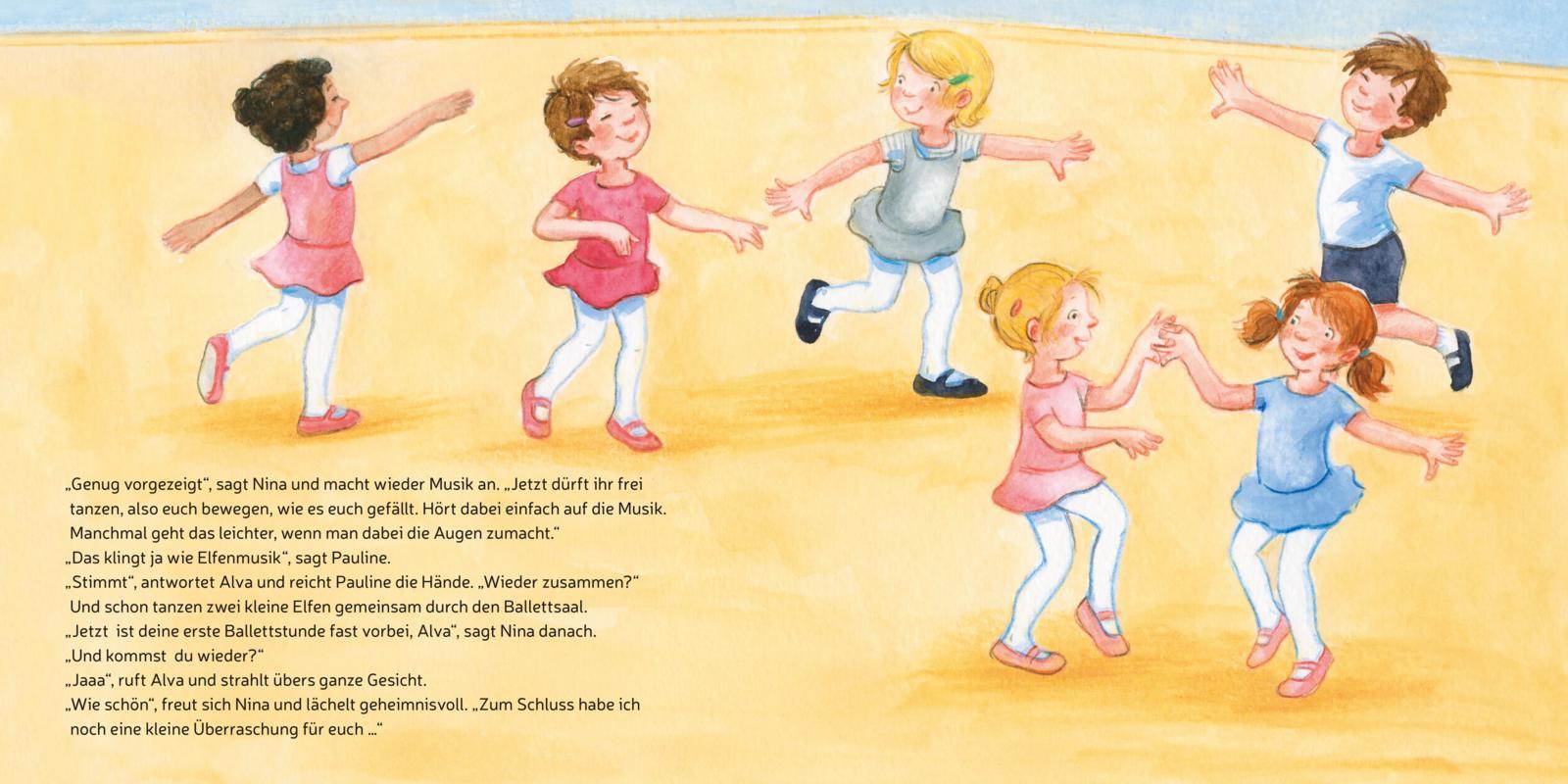 Beispielinhalt (Bild) LESEMAUS 27: Alva tanzt Ballett