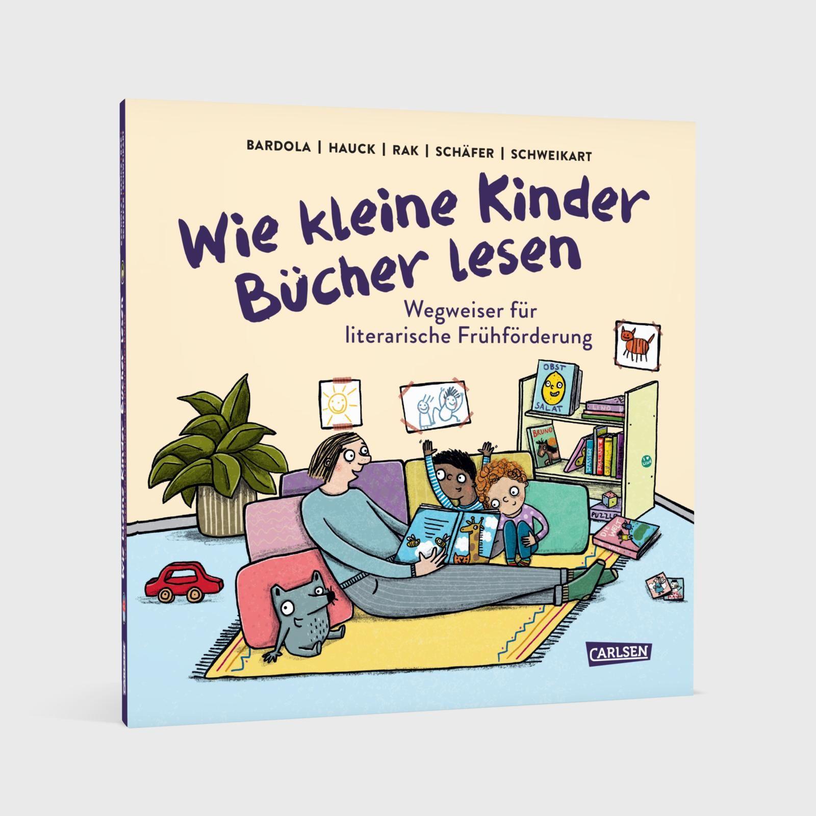 Beispielinhalt (Bild) Wie kleine Kinder Bücher lesen