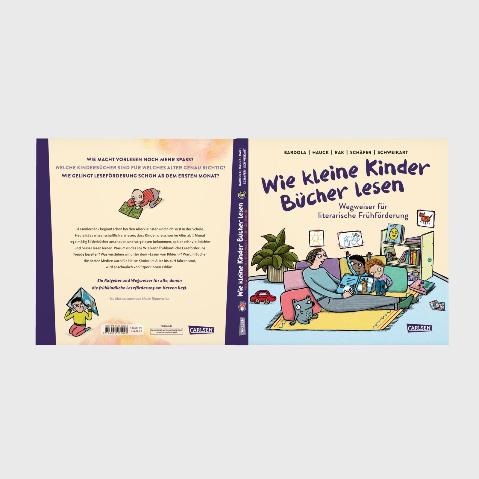 Beispielinhalt (Bild) Wie kleine Kinder Bücher lesen