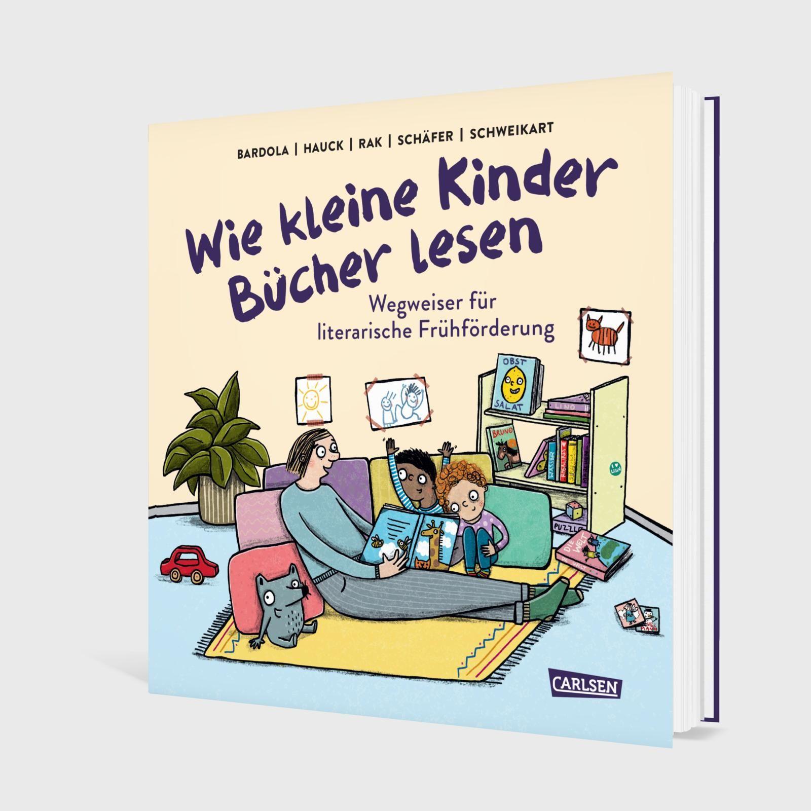 Beispielinhalt (Bild) Wie kleine Kinder Bücher lesen