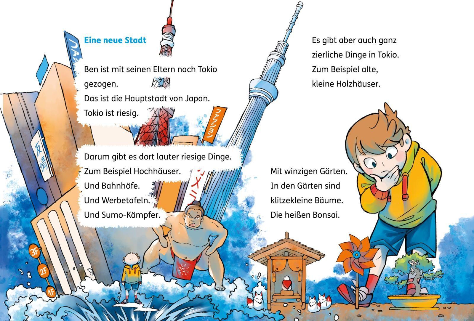 Beispielinhalt (Bild) Die Tokio-Detektive: Yoshi und Ben ermitteln