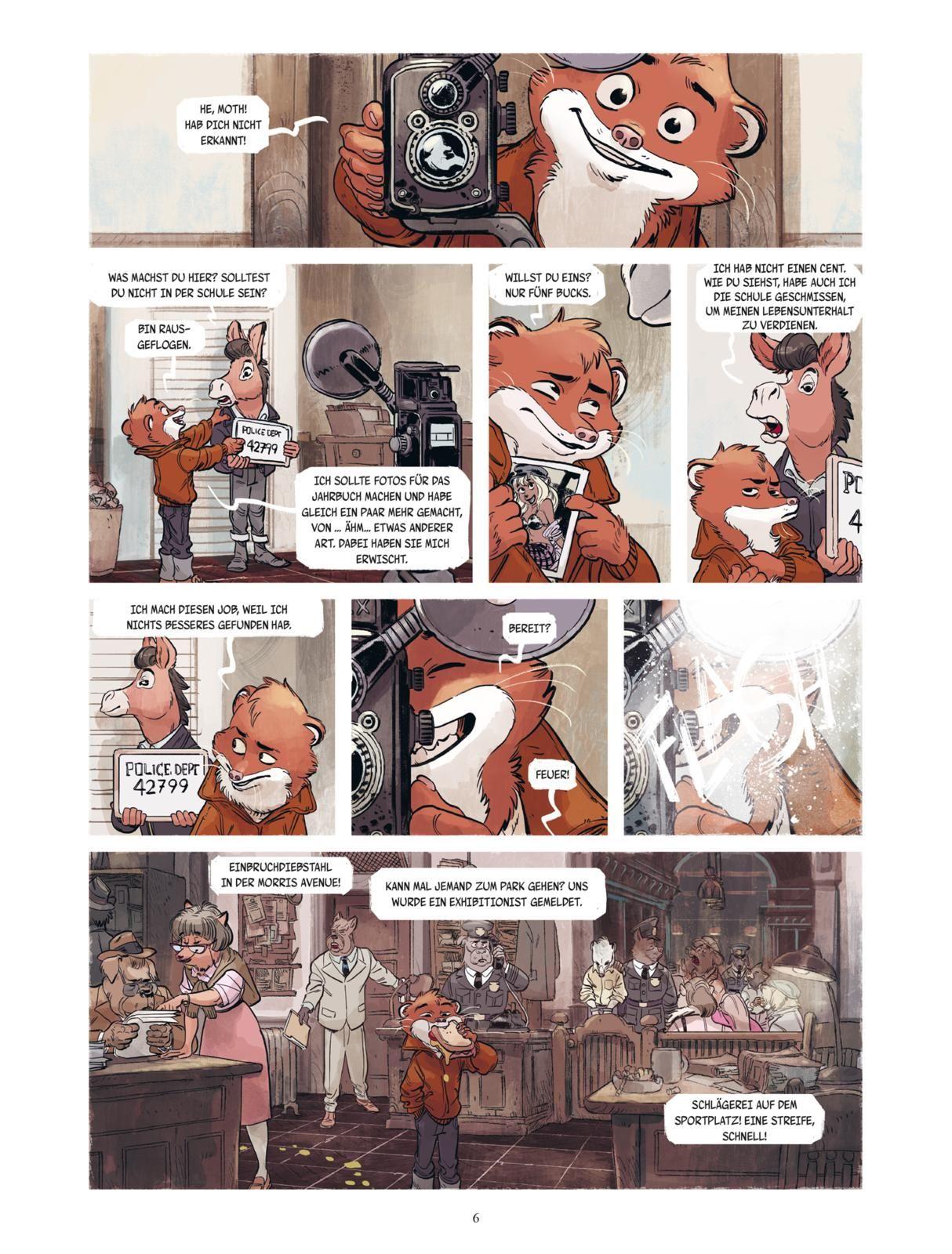 Beispielinhalt (Bild) Blacksad Stories
