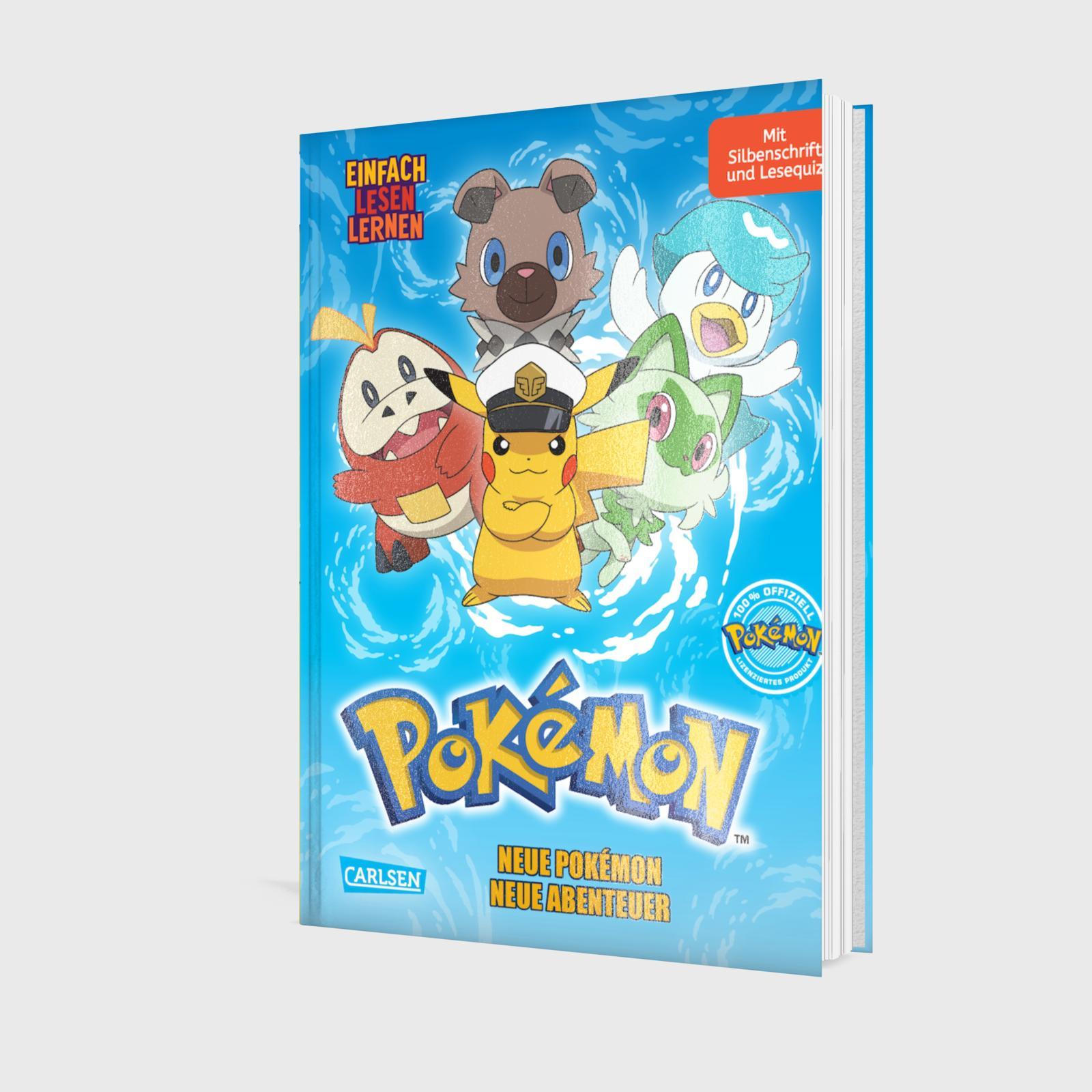 Beispielinhalt (Bild) Pokémon Erstlesebuch: Pokémon Erstlesebuch: Neue Pokémon, neue Abenteuer